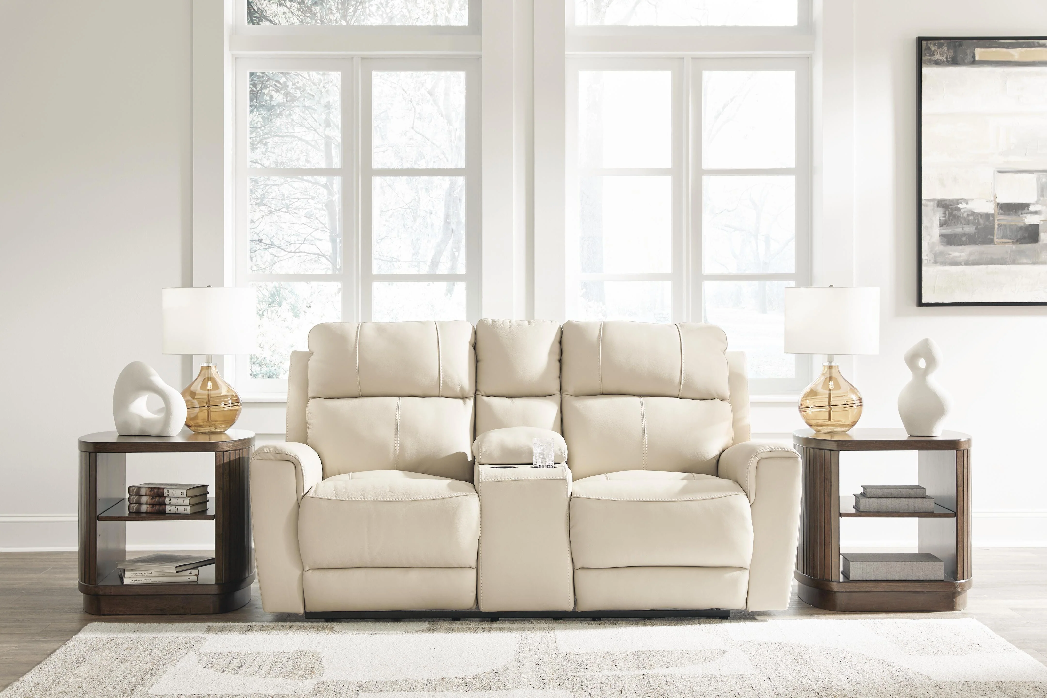 Dahlmoore Power Reclining Loveseat with Console - Image 2