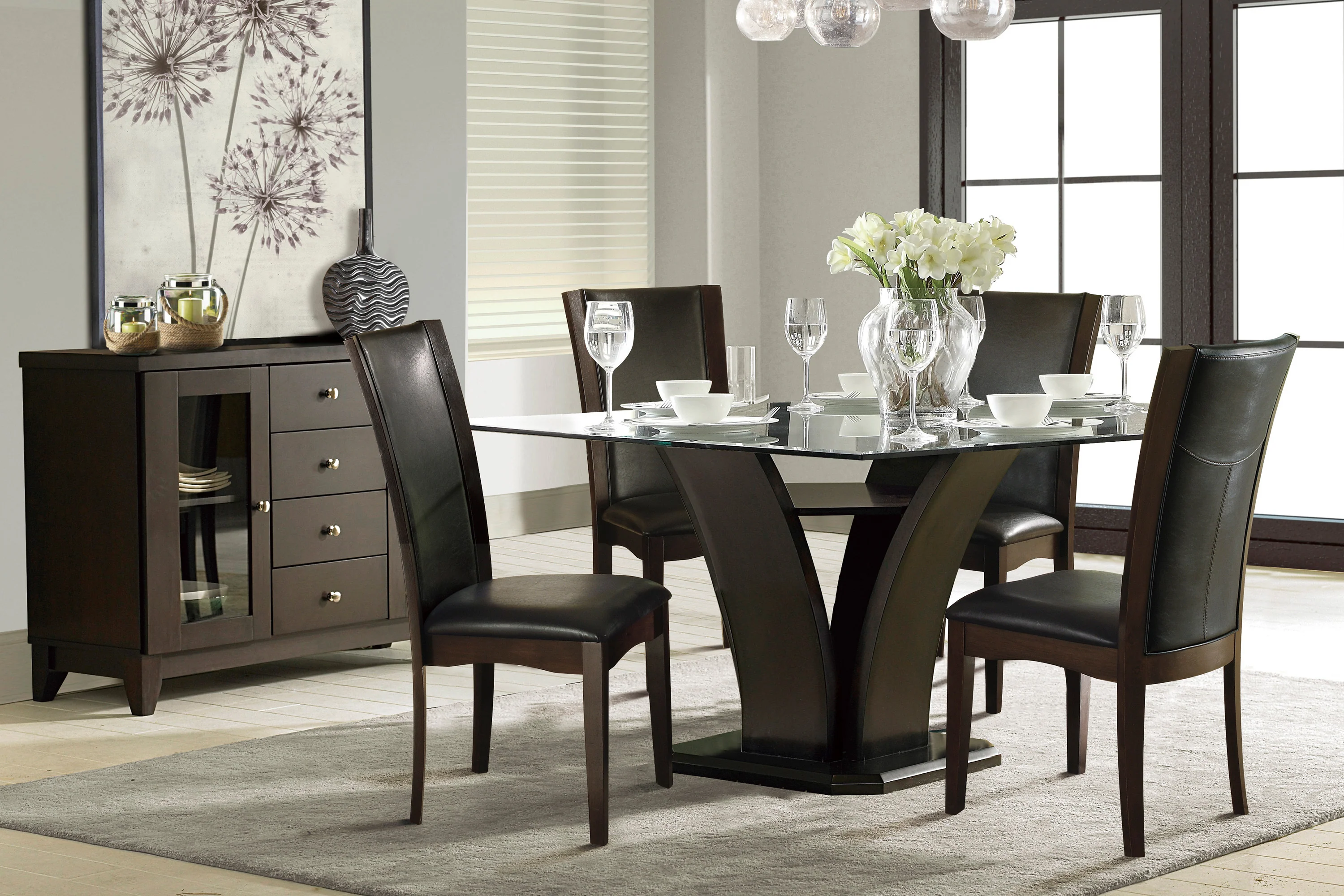 Daisy Side Chair in Espresso/Brown - 710S - Image 3