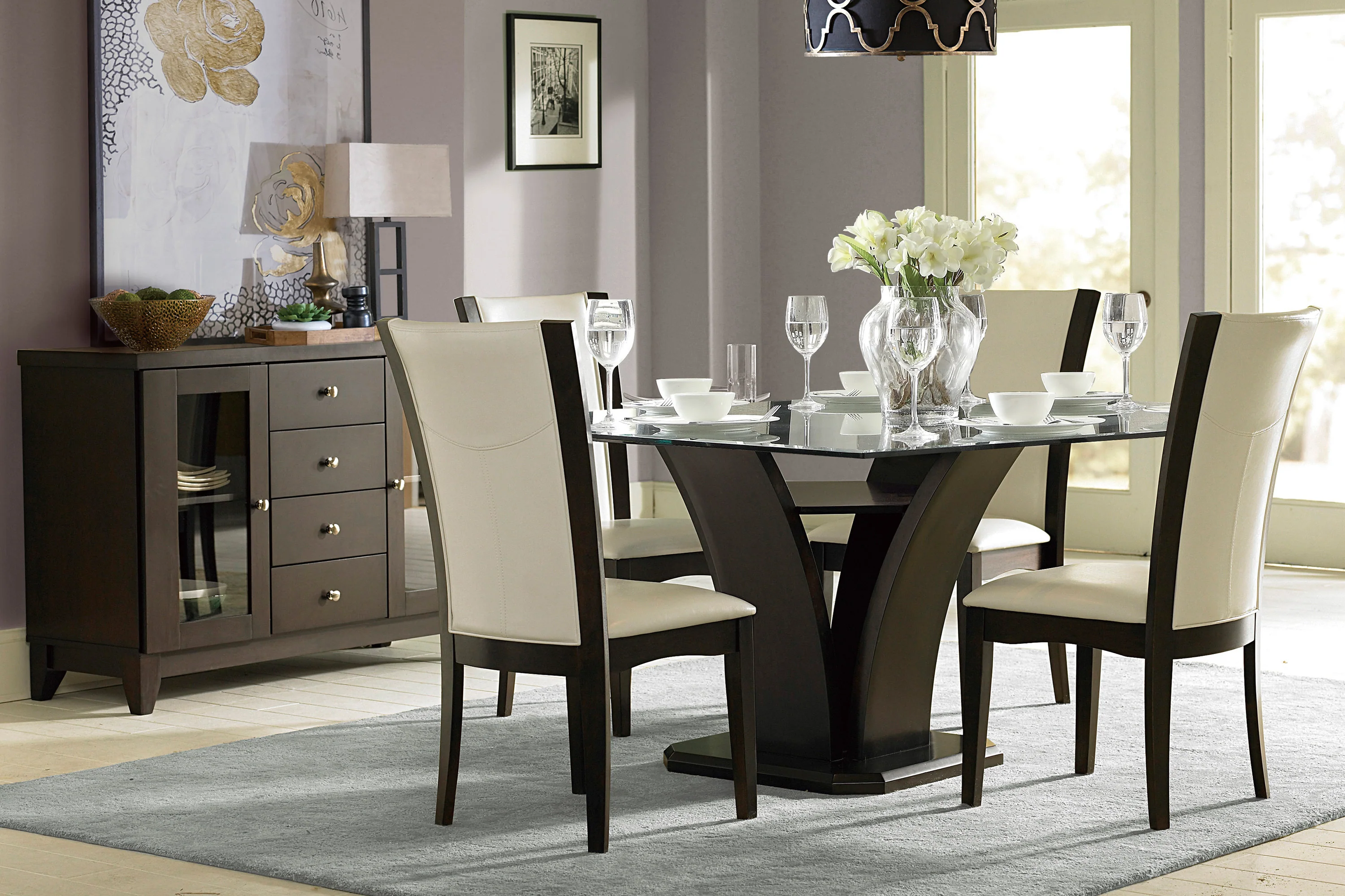 Daisy Side Chair in Espresso/White - 710WS - Image 2