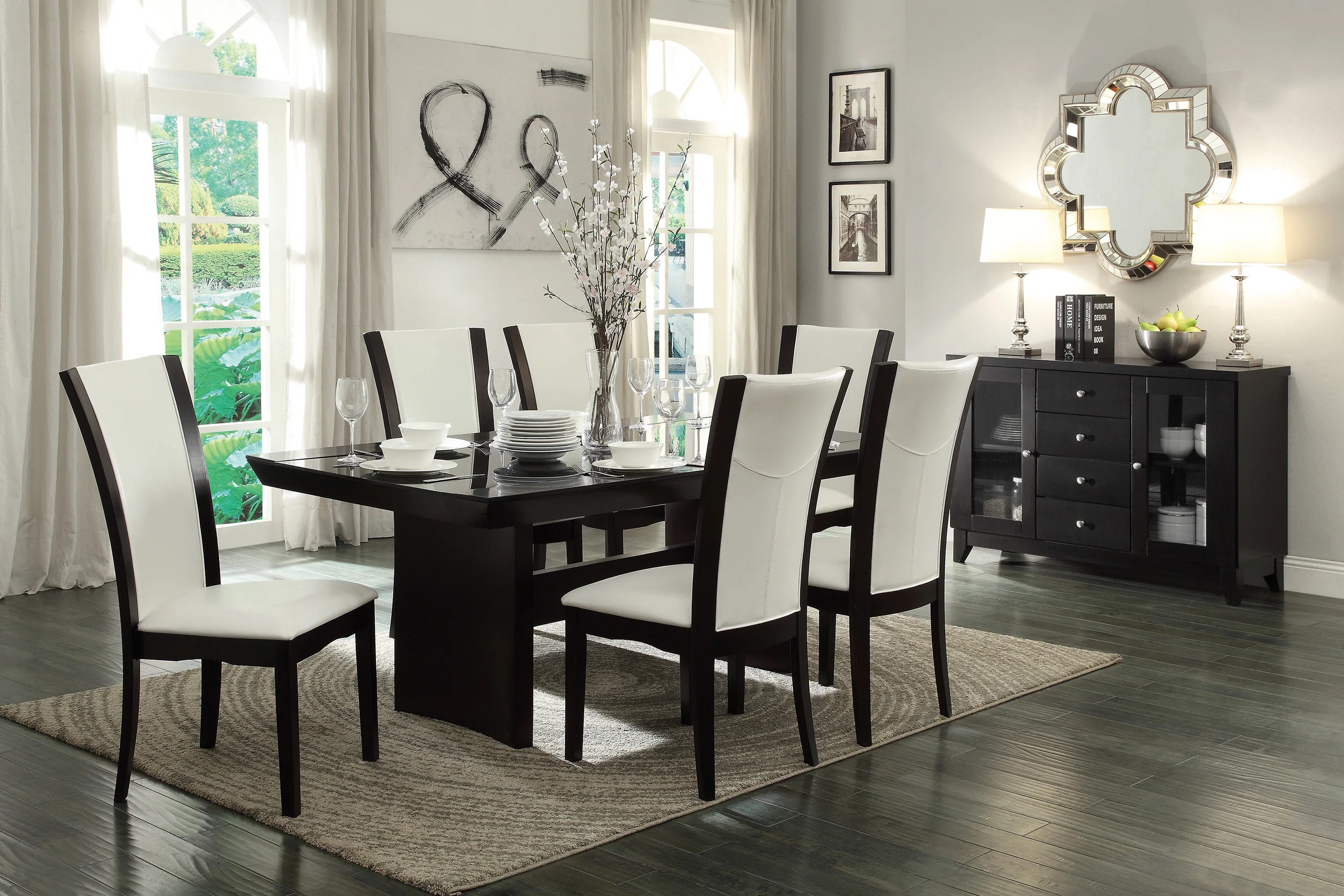 Daisy Side Chair in Espresso/White - 710WS - Image 3