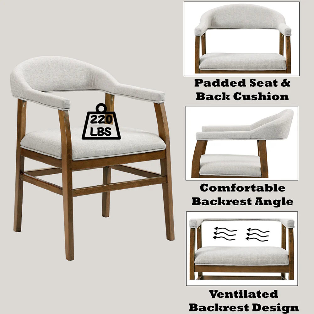 Darcy Arm Chair (Set-2) - Image 7
