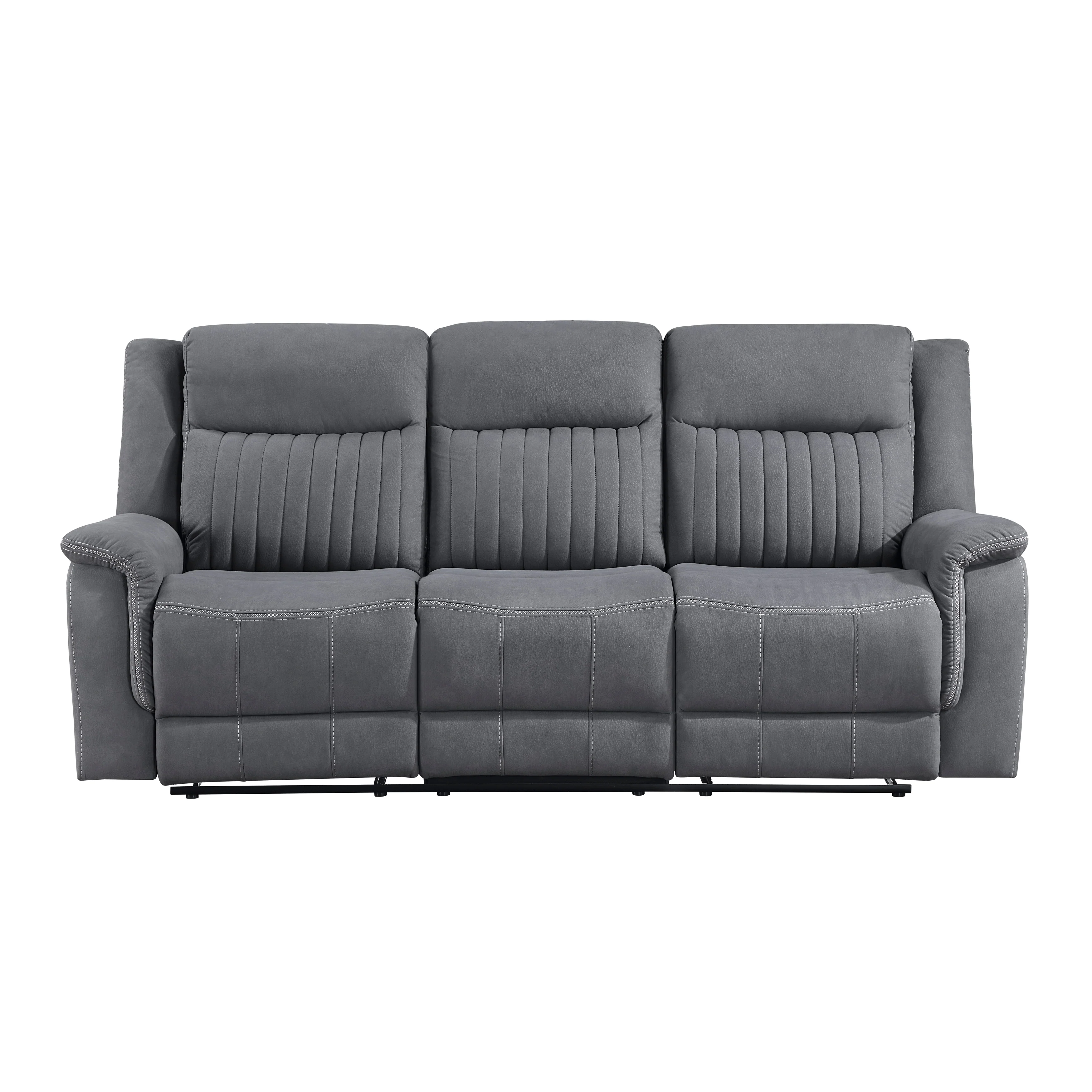 Dean Double Reclining Sofa in Gray - 9646GY-3