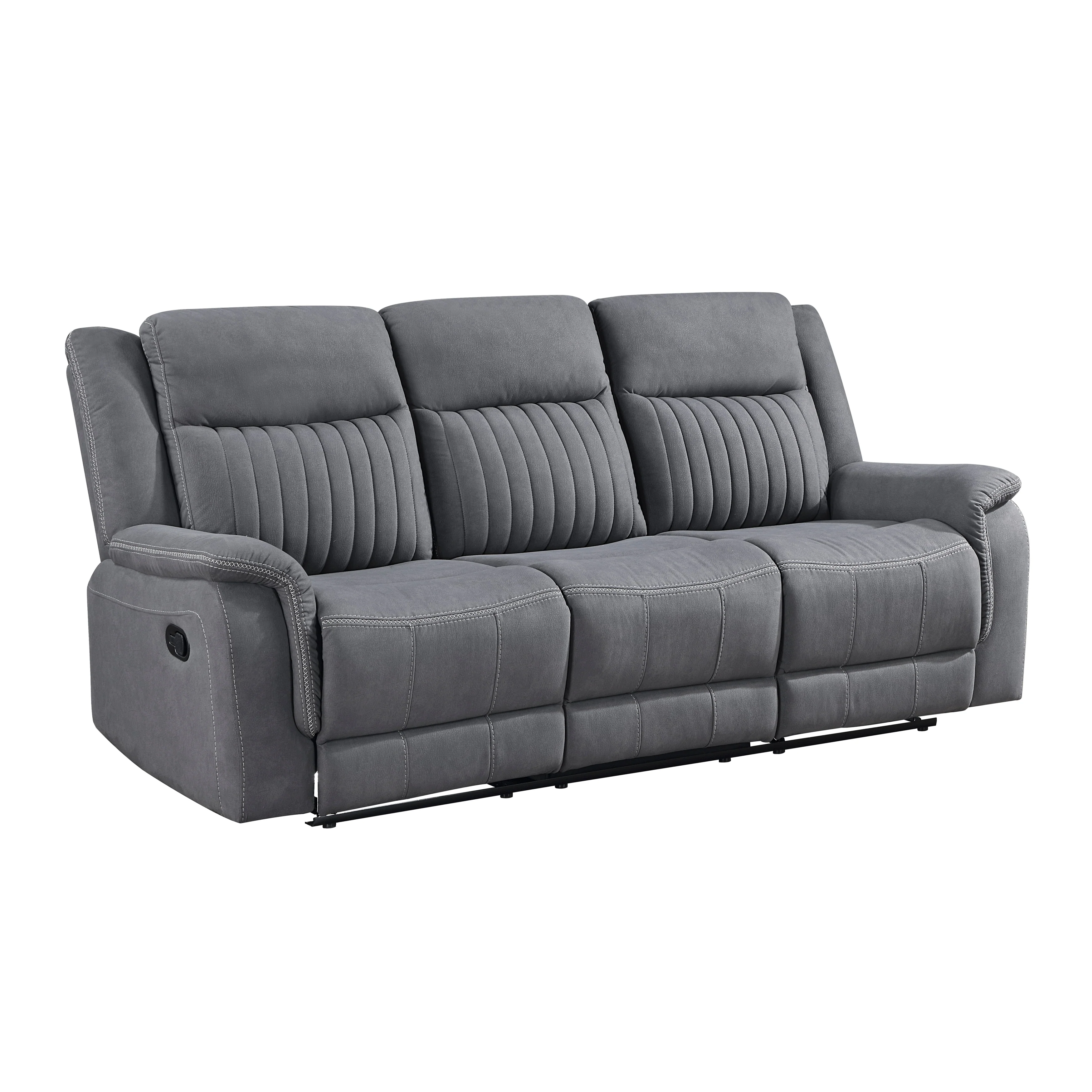 Dean Double Reclining Sofa in Gray - 9646GY-3 - Image 2
