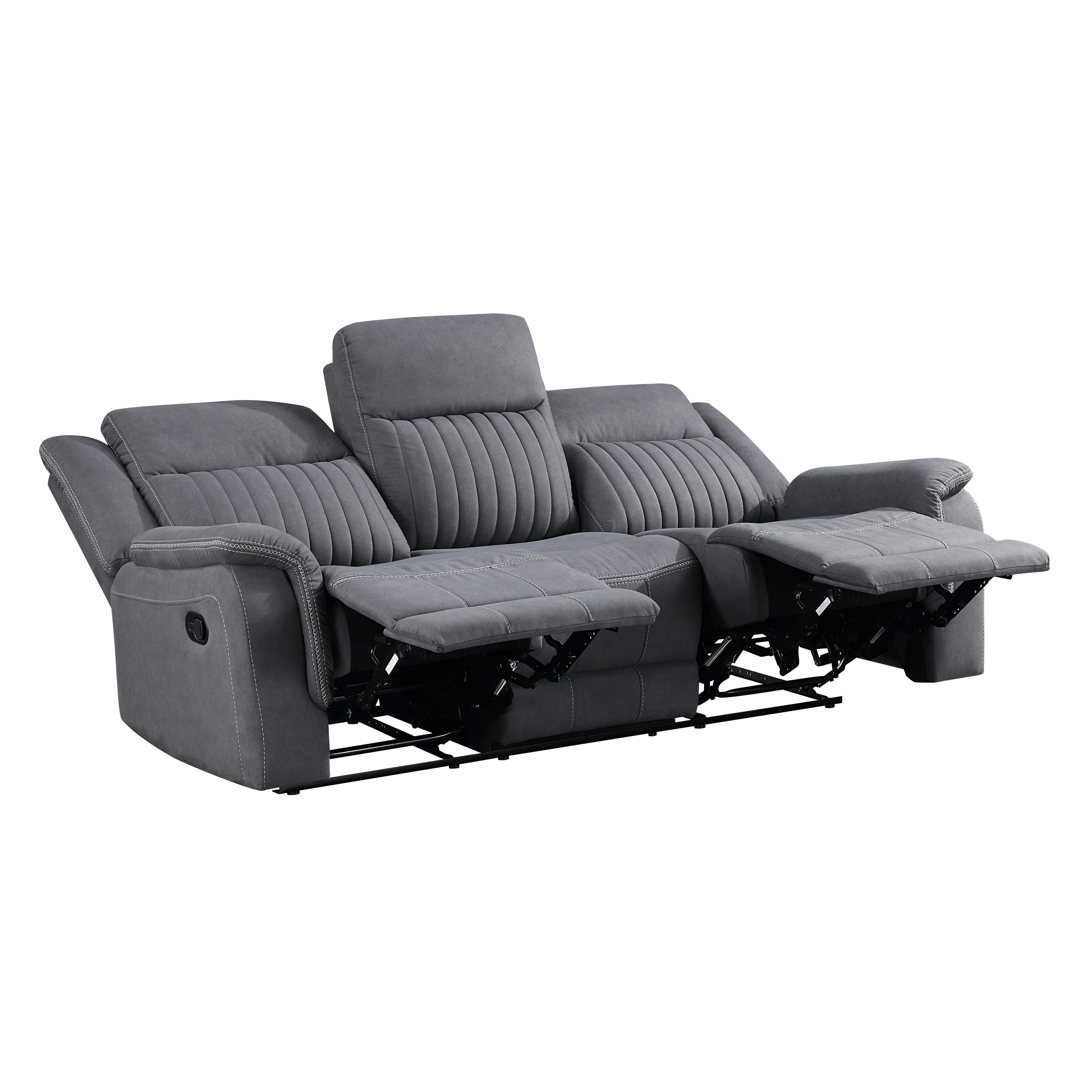 Dean Double Reclining Sofa in Gray - 9646GY-3 - Image 4