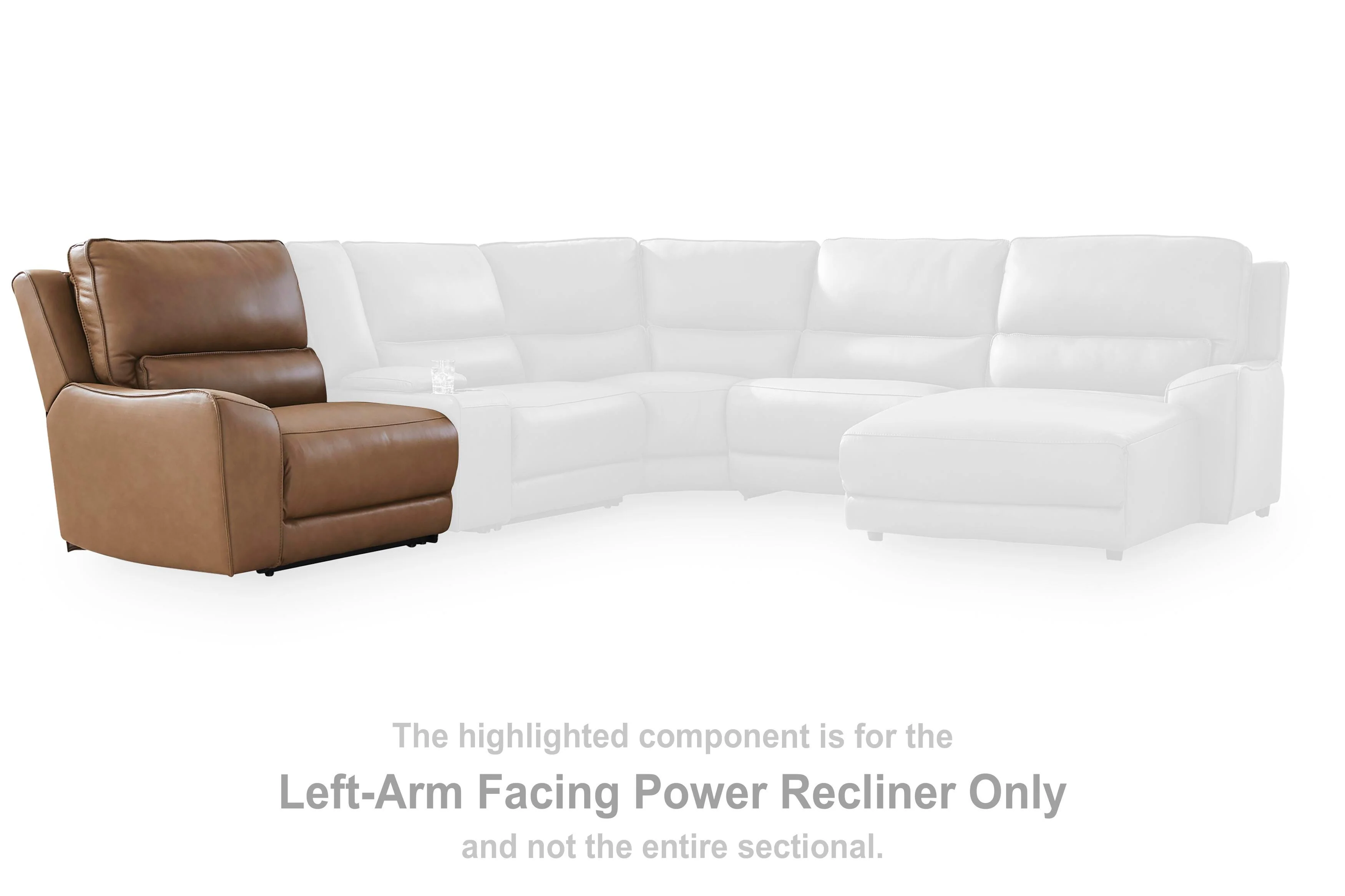 DeepWakes Power Reclining Sectional with Chaise - Image 102