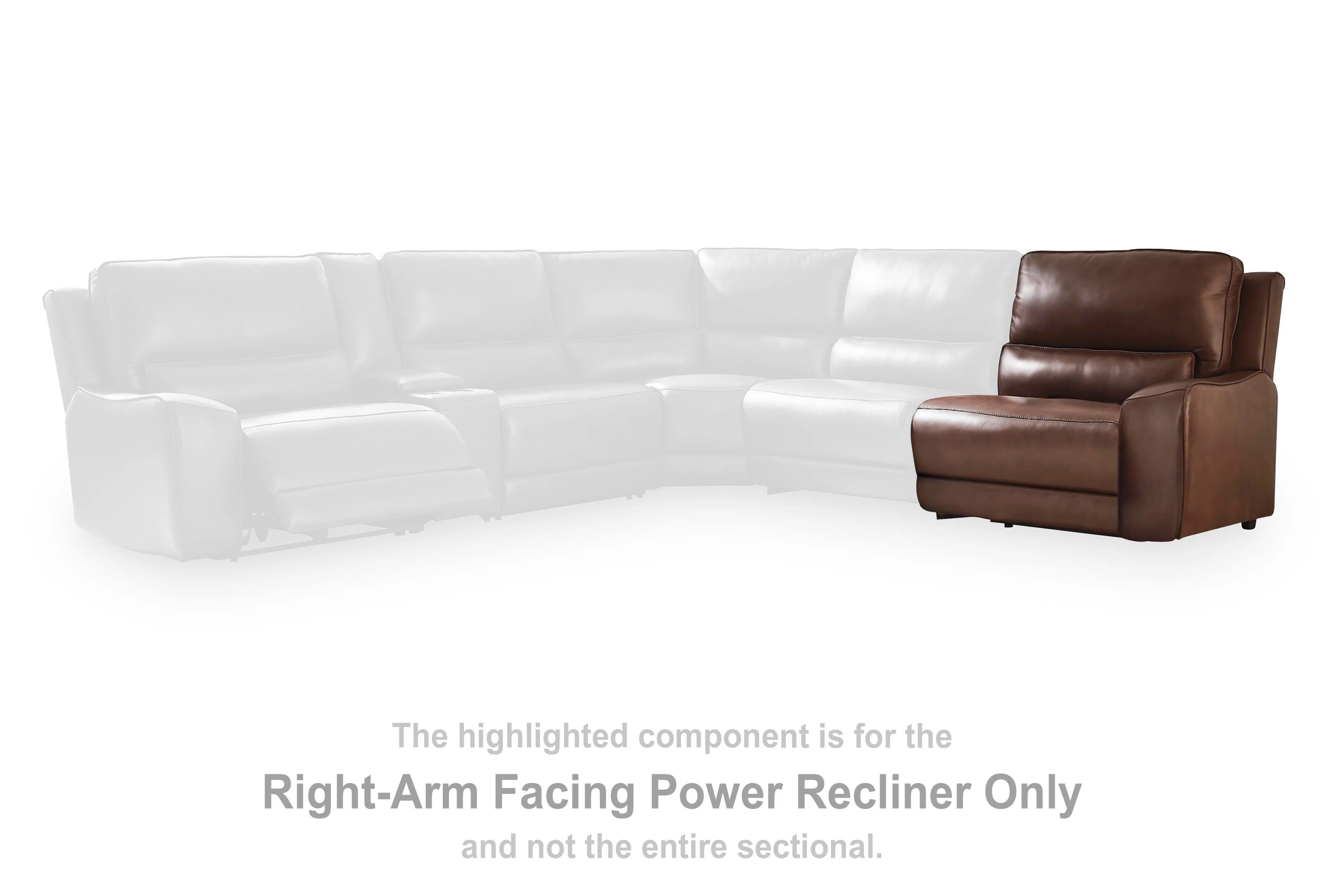 DeepWakes Power Reclining Sectional with Chaise - Image 45