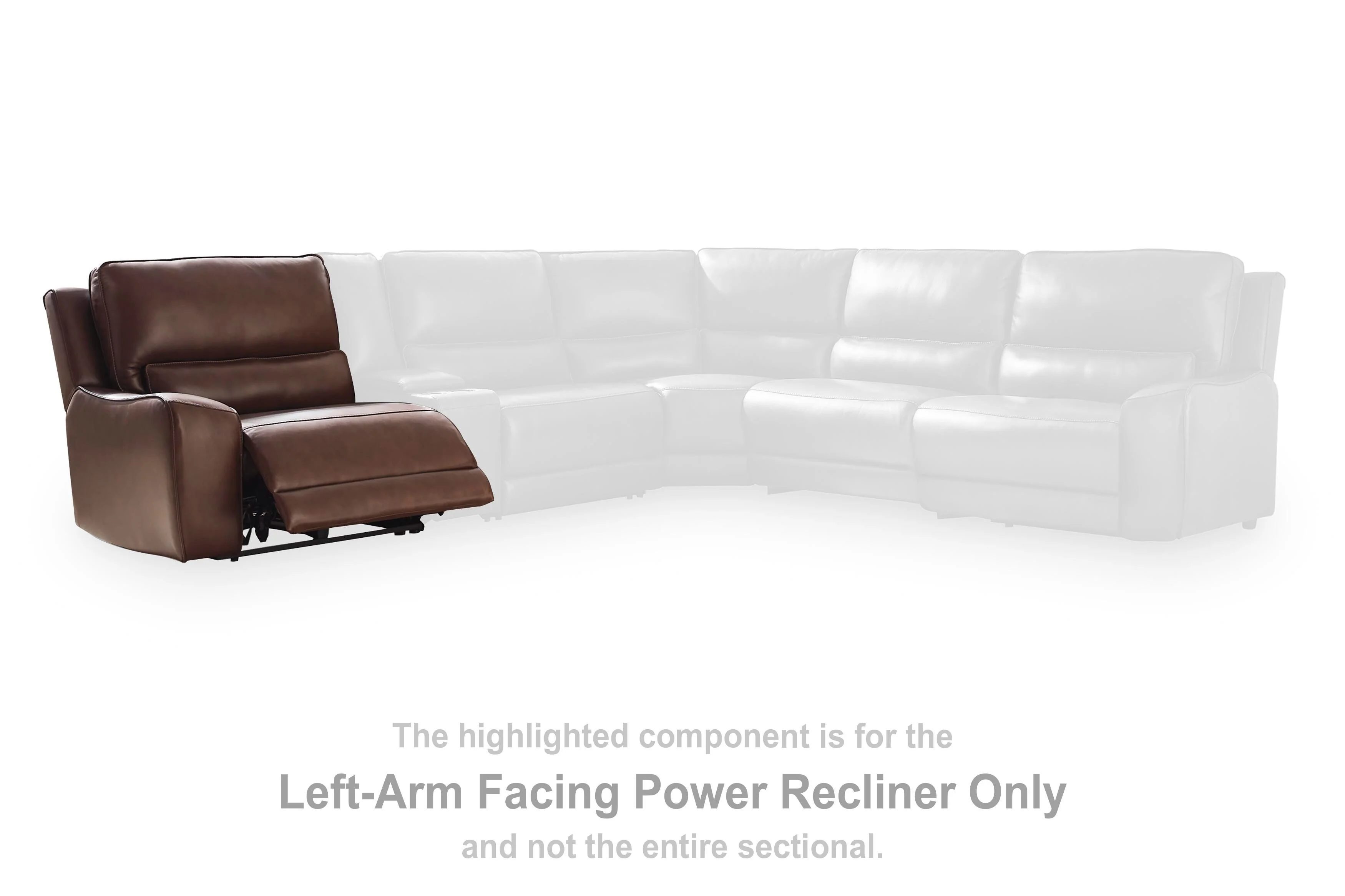 DeepWakes Reclining Sectional with Storage Console - Image 13