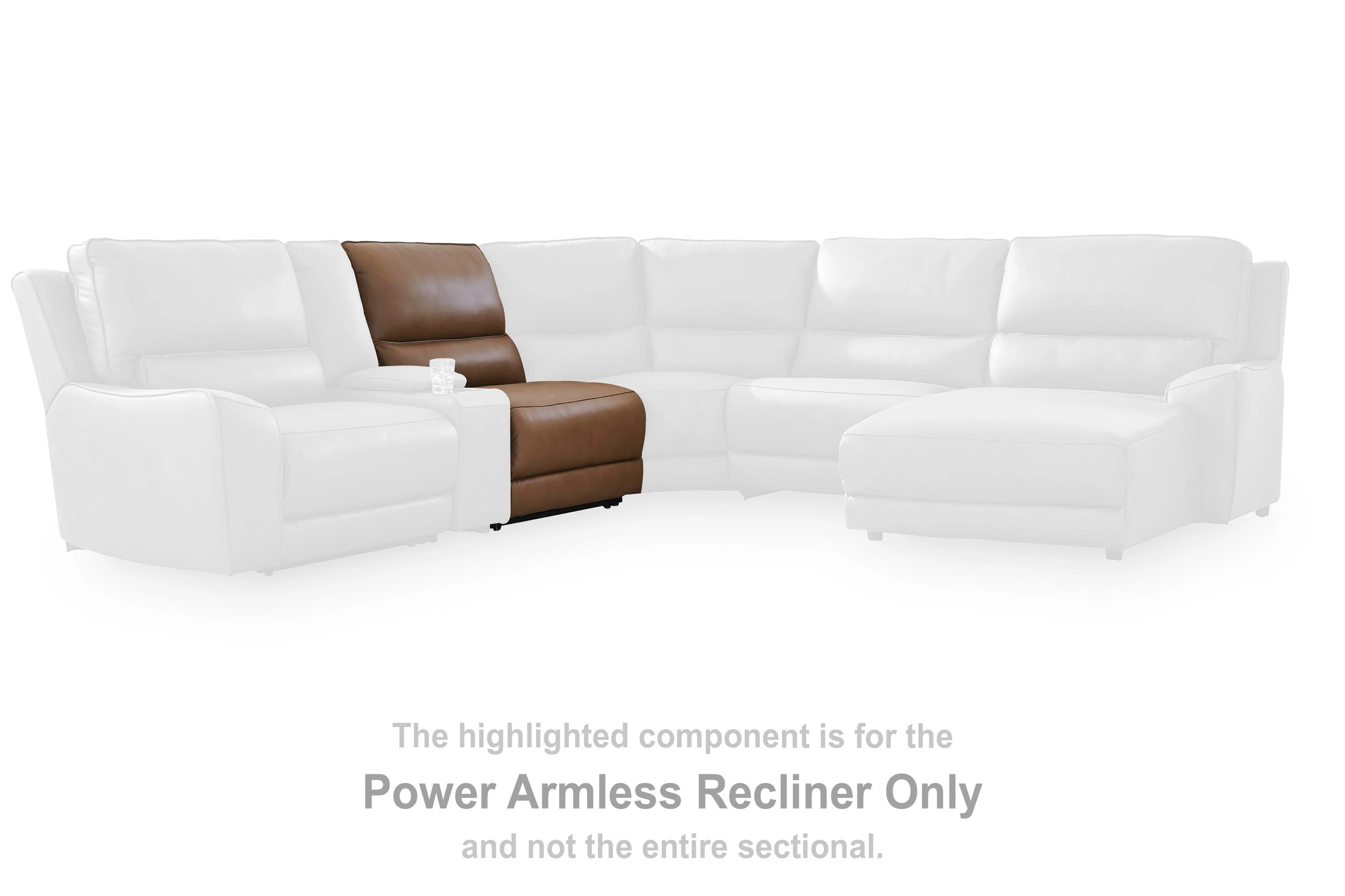 DeepWakes Reclining Sectional with Storage Console - Image 29