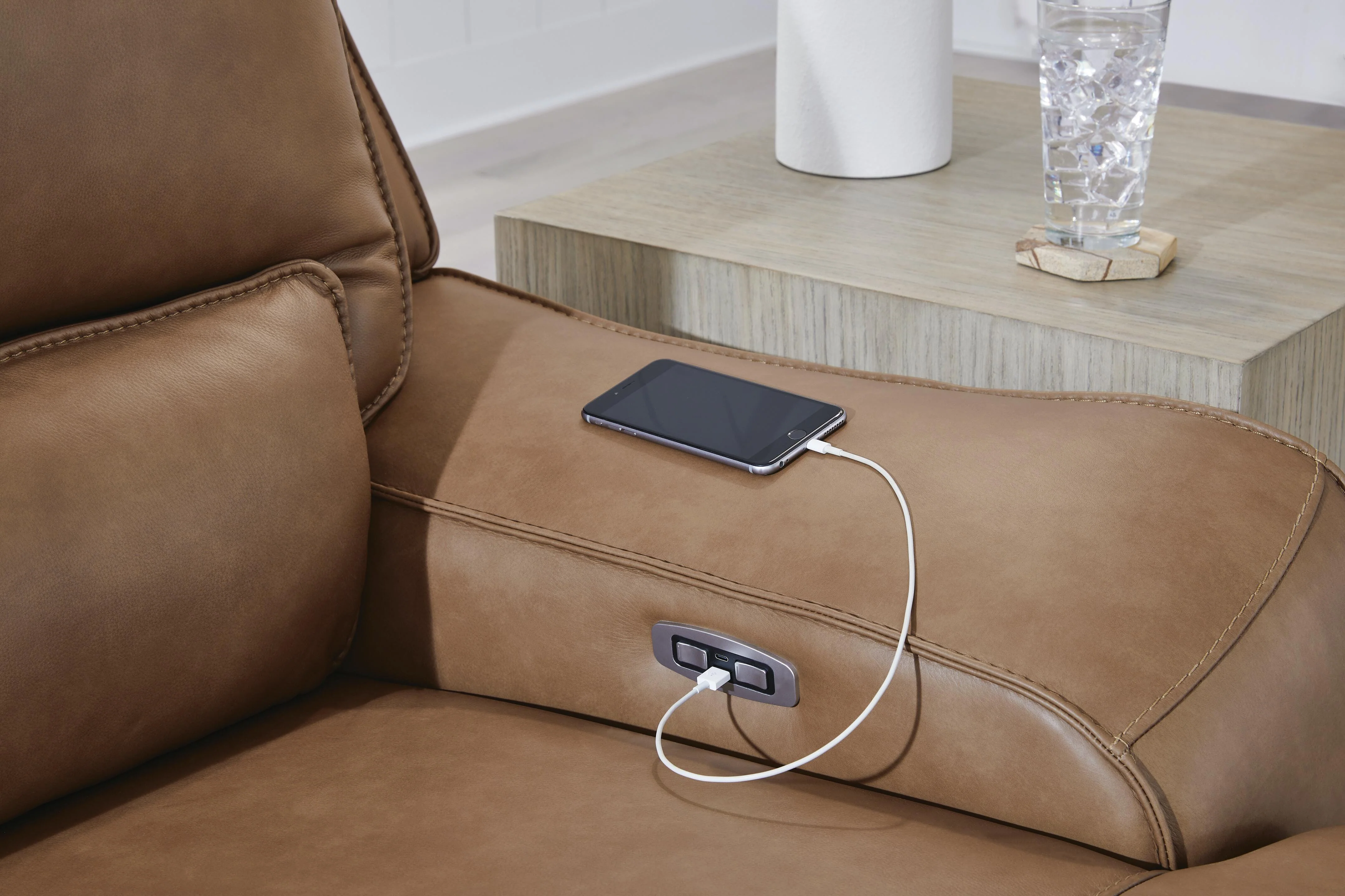 DeepWakes Reclining Sectional with Storage Console - Image 49