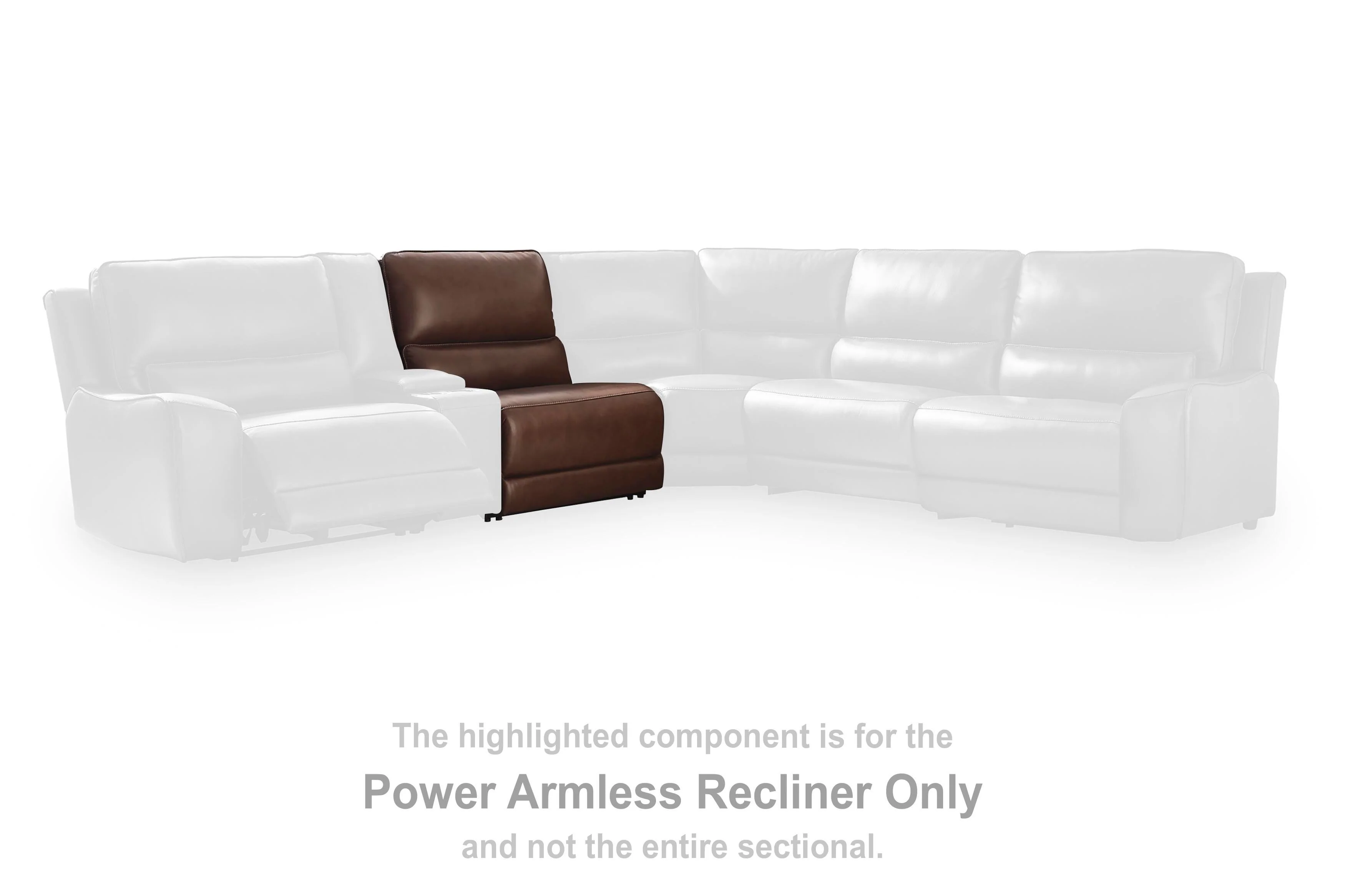 DeepWakes Reclining Sectional with Storage Console - Image 5