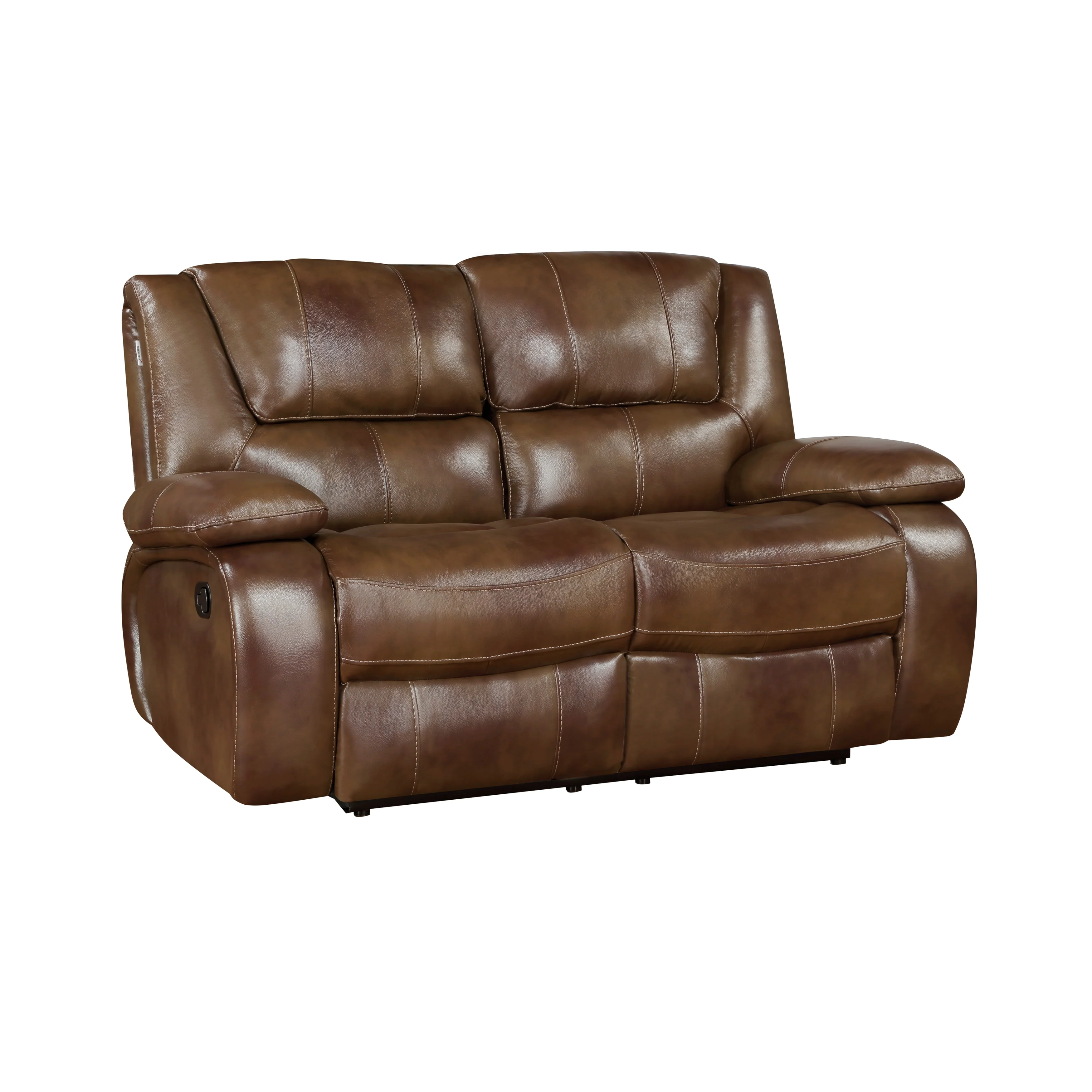Ellicott Double Reclining Loveseat in Brown - 9639BR-2 - Image 2