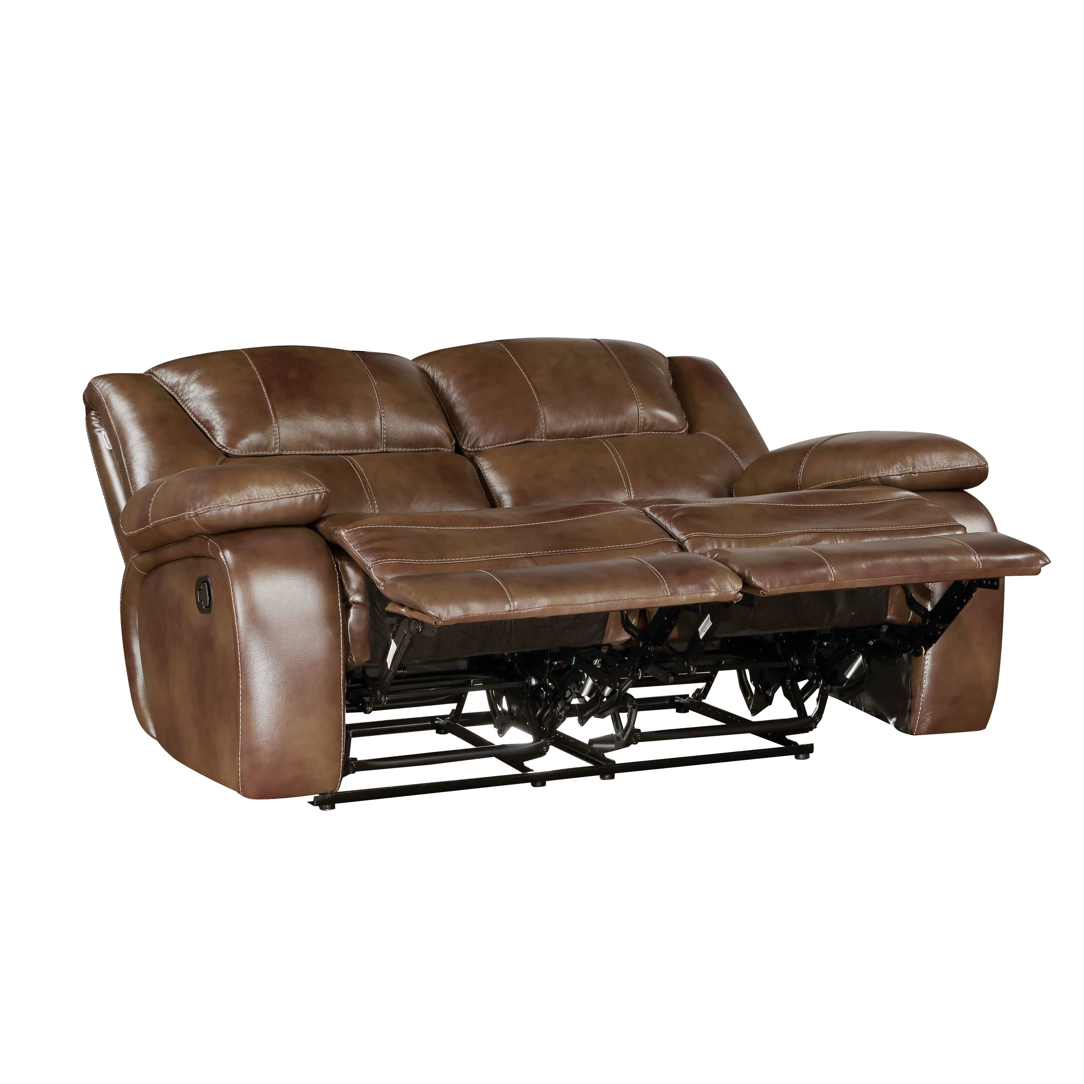 Ellicott Double Reclining Loveseat in Brown - 9639BR-2 - Image 4