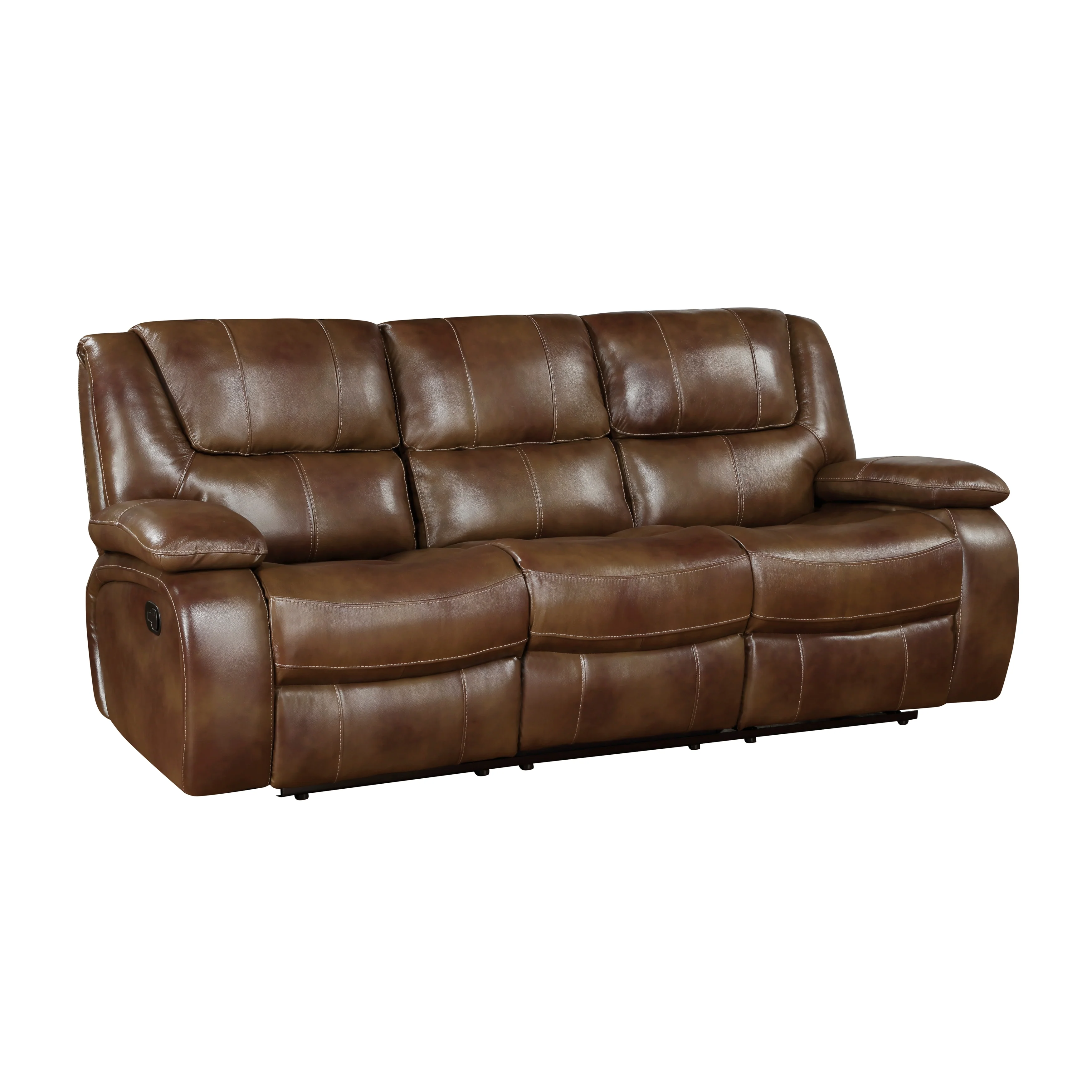 Ellicott Double Reclining Sofa in Brown - 9639BR-3 - Image 2