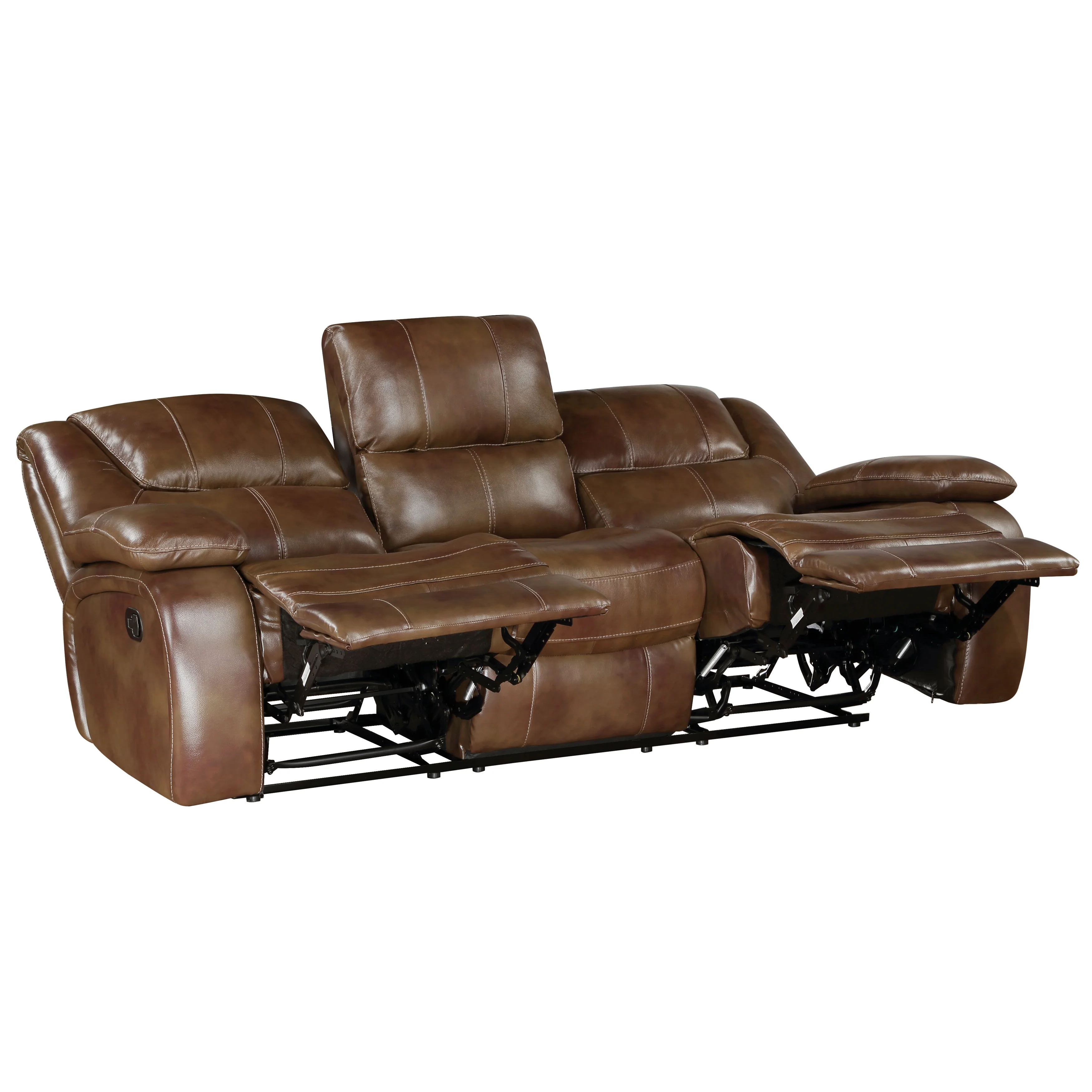 Ellicott Double Reclining Sofa in Brown - 9639BR-3 - Image 4