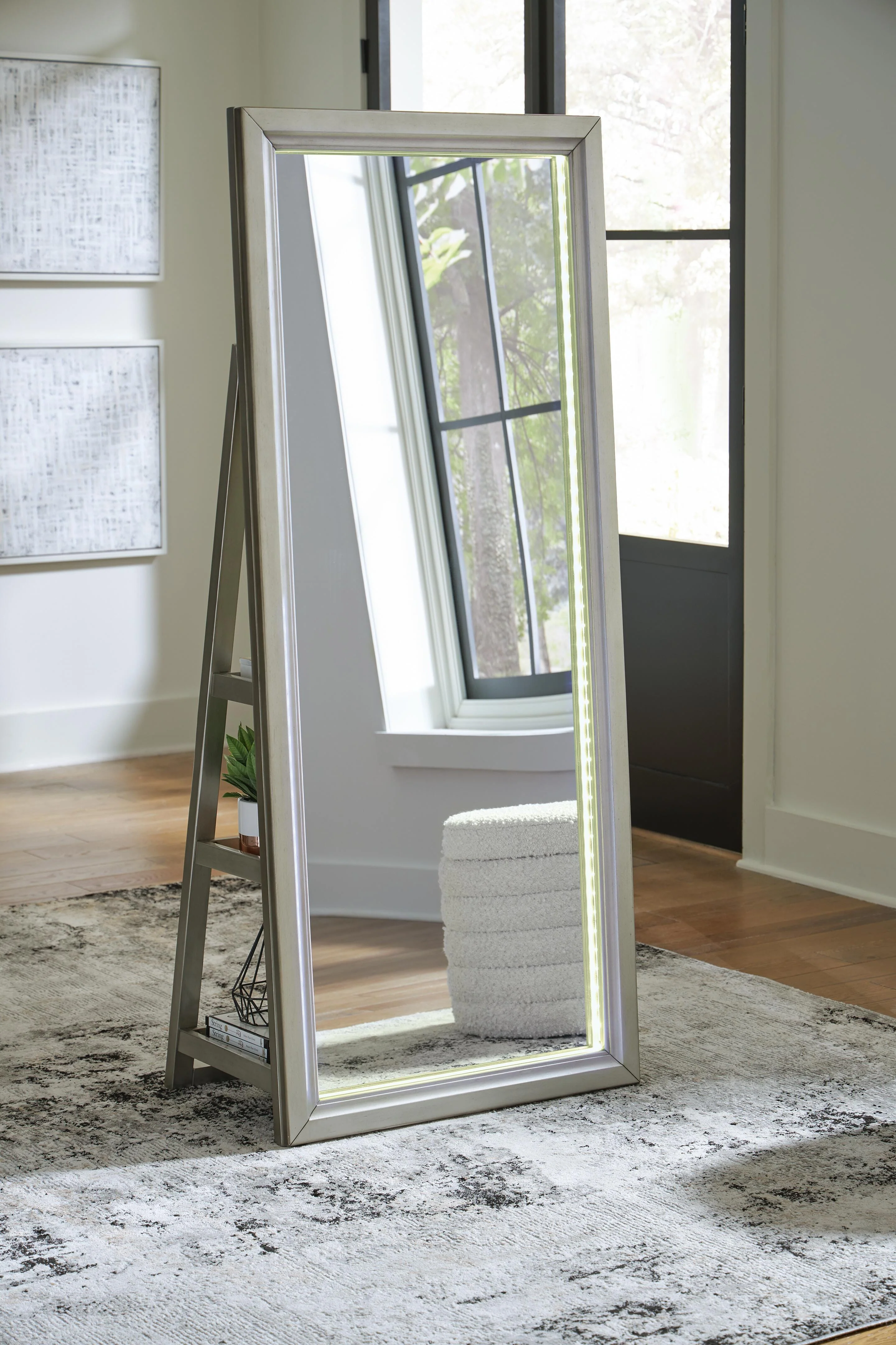 Evesen Floor Standing Mirror/Storage - Image 27