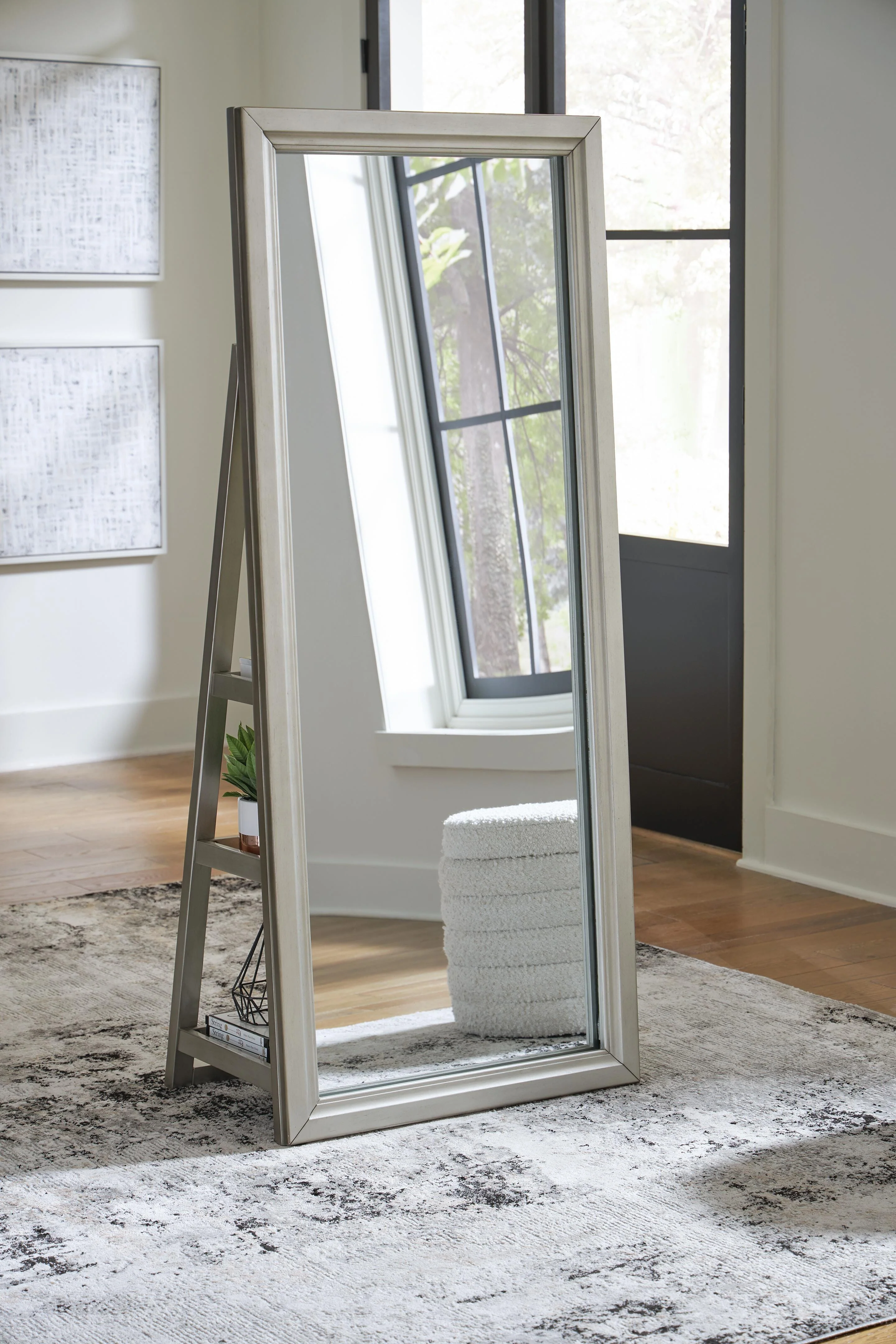 Evesen Floor Standing Mirror/Storage - Image 5