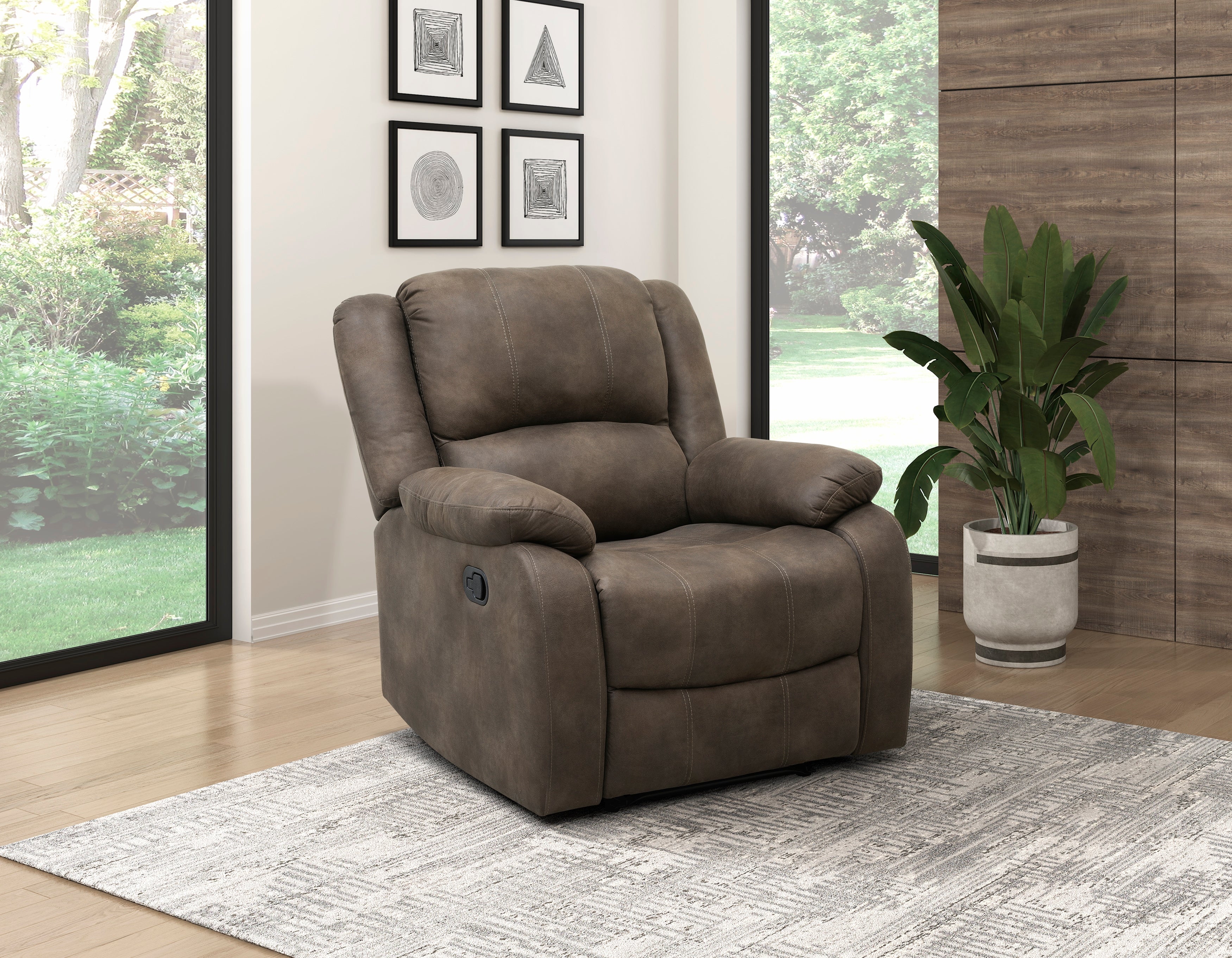 Fairview Reclining Chair in Brown - 8526BR-1 - Image 6