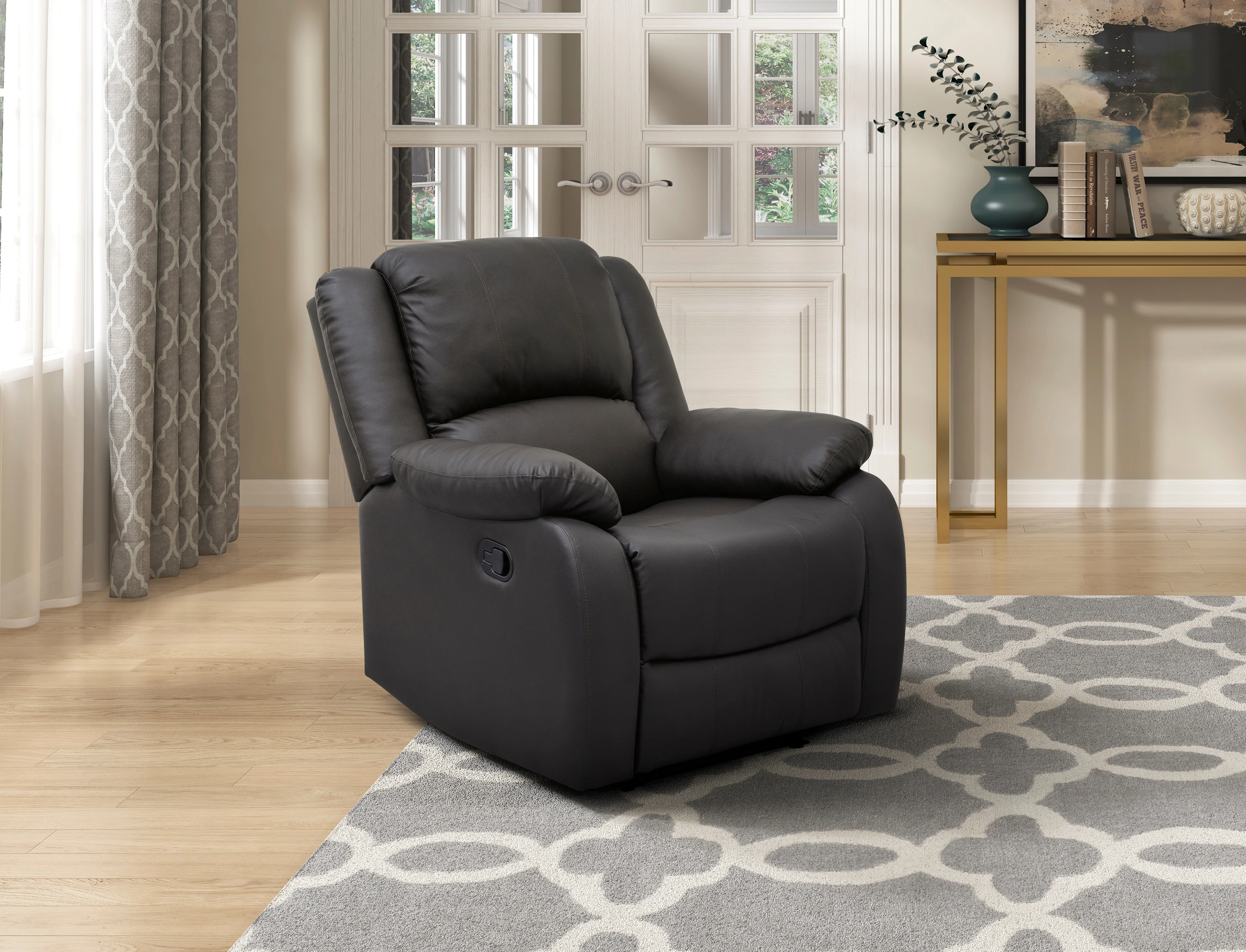 Fairview Reclining Chair in Brown - 8526DBPU-1 - Image 6