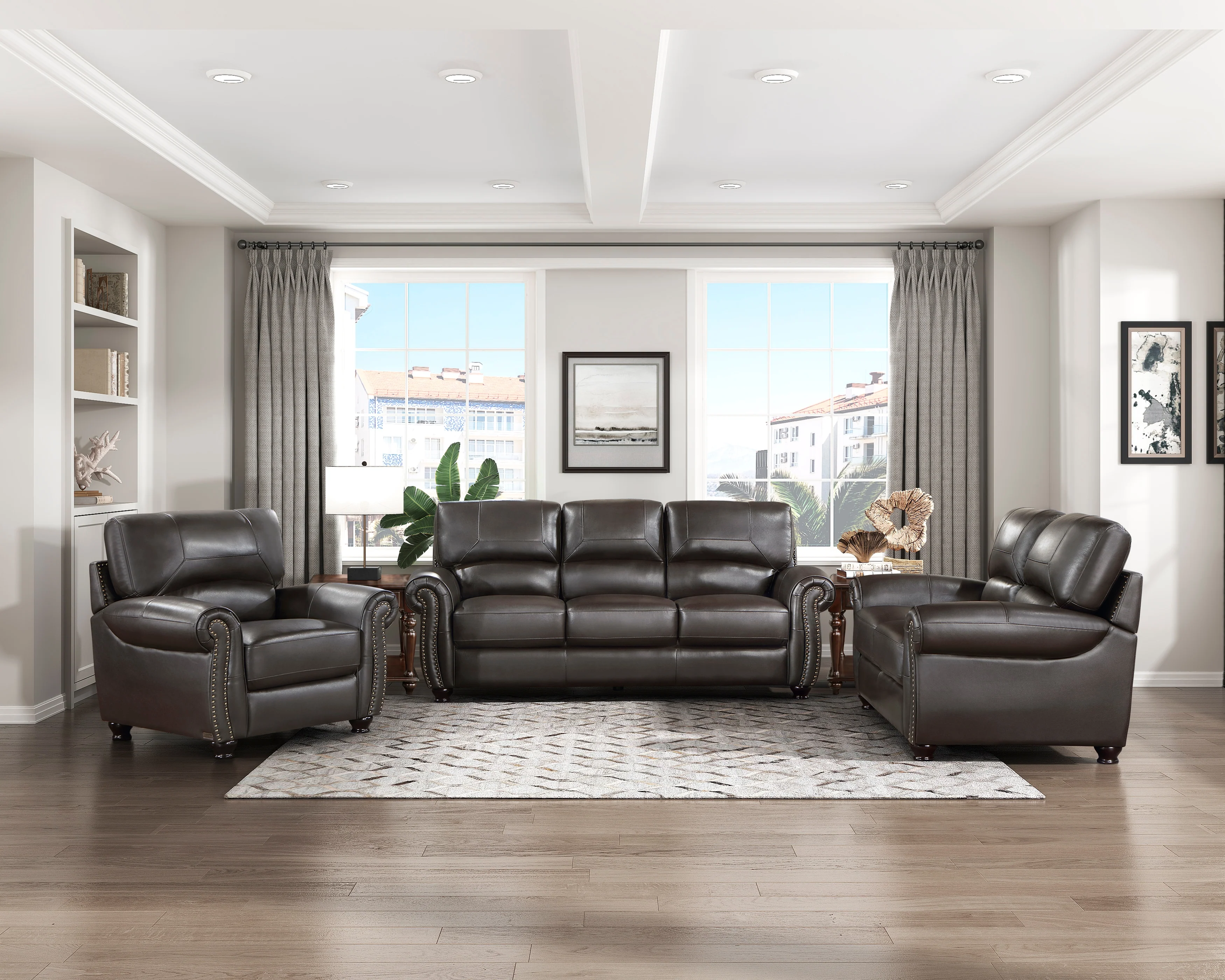 Foxborough Sofa in Brown - 9269DB-3 - Image 5
