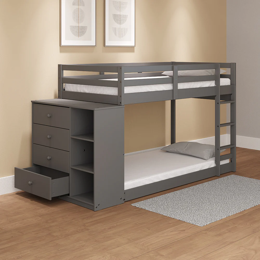 Gaston Bunk Bed (T/T) w/4 Drawers & 3 Compartments - Image 11