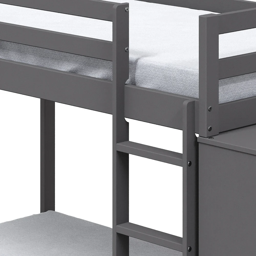 Gaston Bunk Bed (T/T) w/4 Drawers & 3 Compartments - Image 4