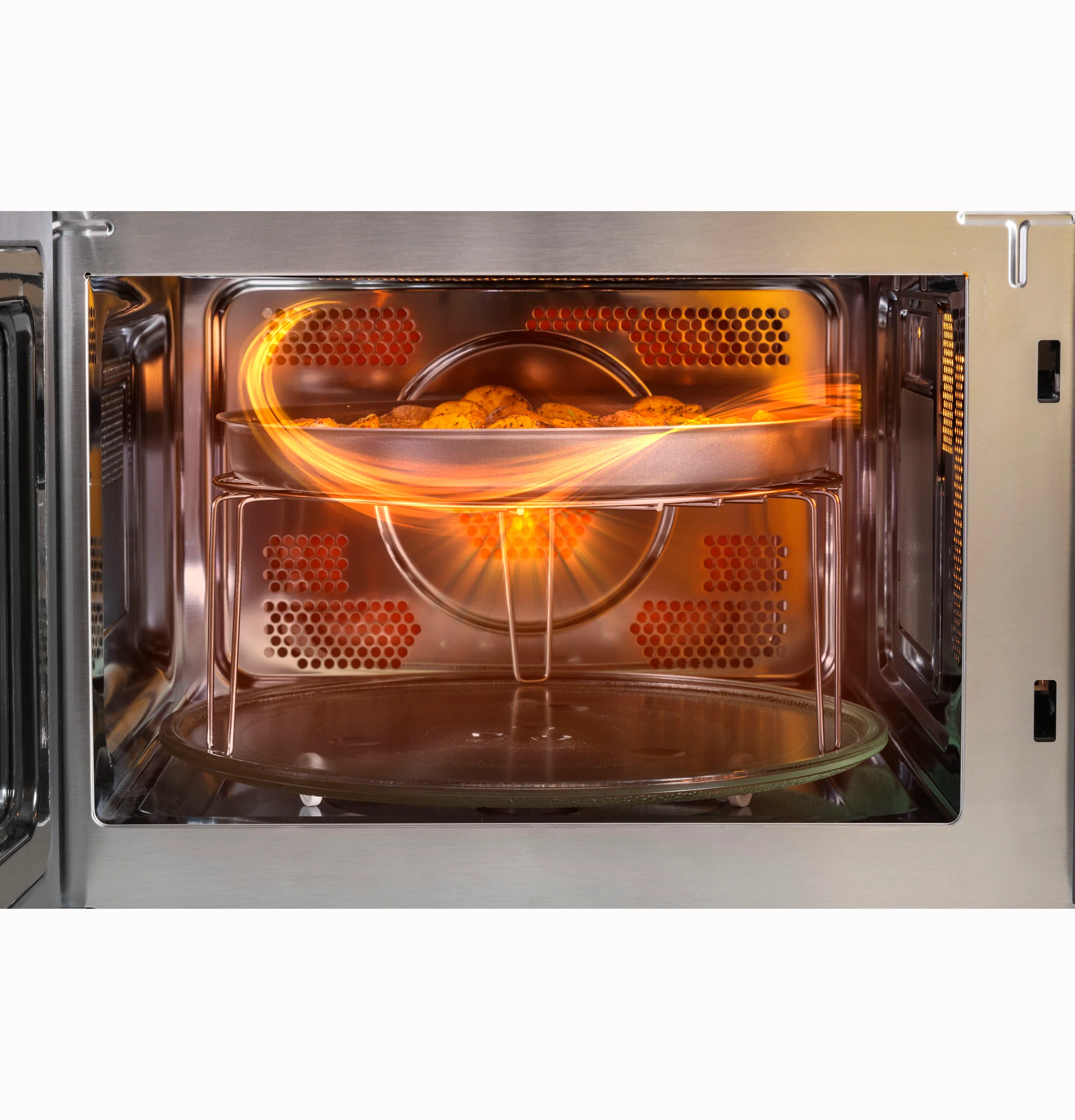 GE® 1.0 Cu. Ft. Capacity Countertop Convection Microwave Oven with Air Fry GCST10A1WSS - Image 3