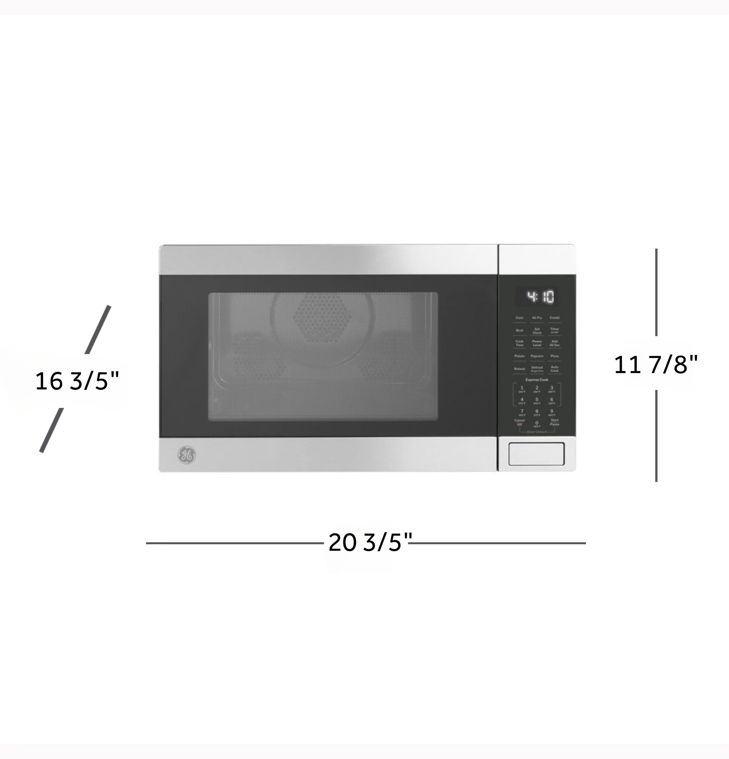 GE® 1.0 Cu. Ft. Capacity Countertop Convection Microwave Oven with Air Fry GCST10A1WSS - Image 5