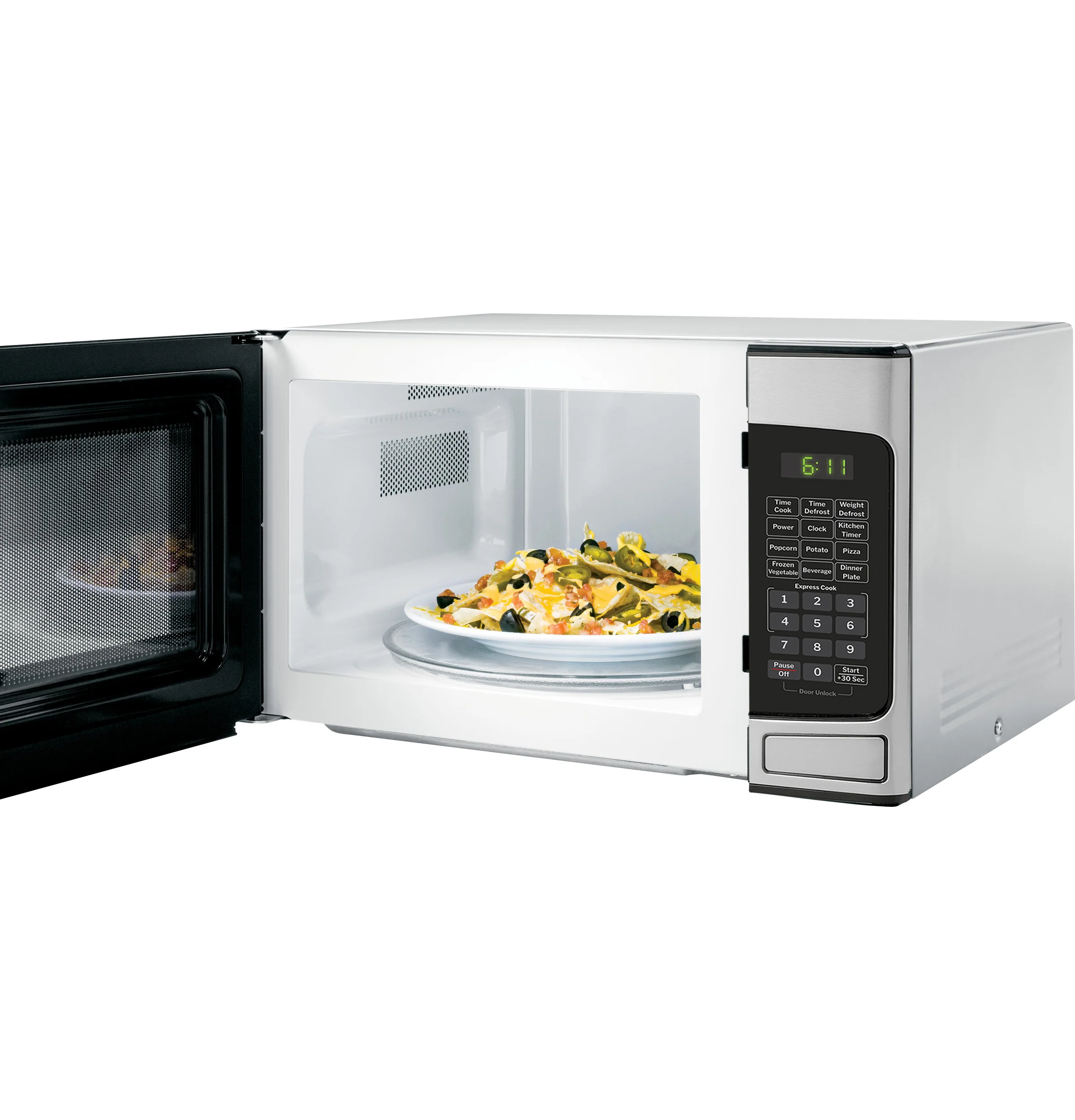 GE® 1.1 Cu. Ft. Capacity Countertop Microwave Oven GCST11X1WSS - Image 3