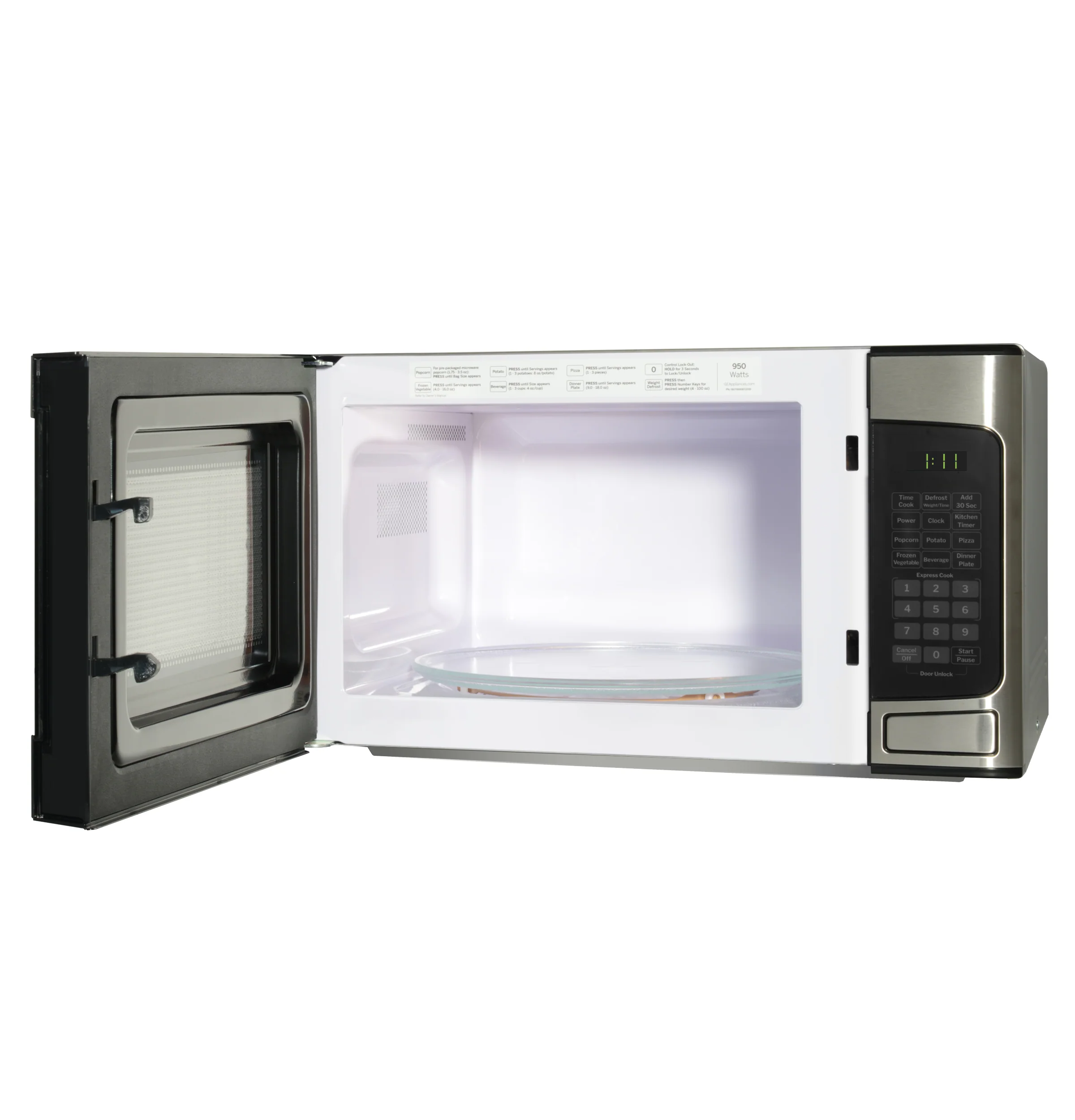 GE® 1.1 Cu. Ft. Capacity Countertop Microwave Oven GCST11N1WSS - Image 3