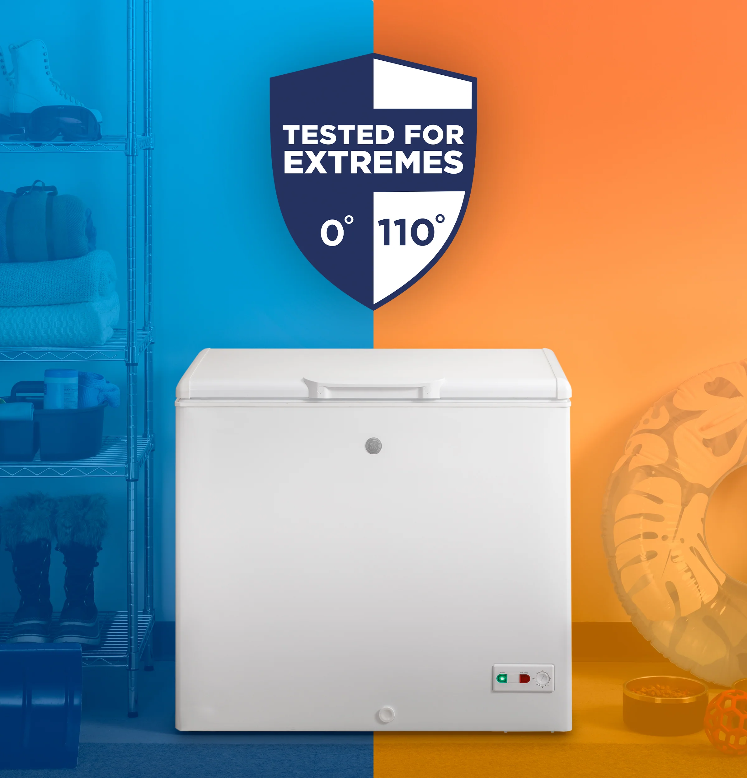 GE® 10.7 Cu. Ft. Manual Defrost Chest Freezer FCM11SRWW - Image 5