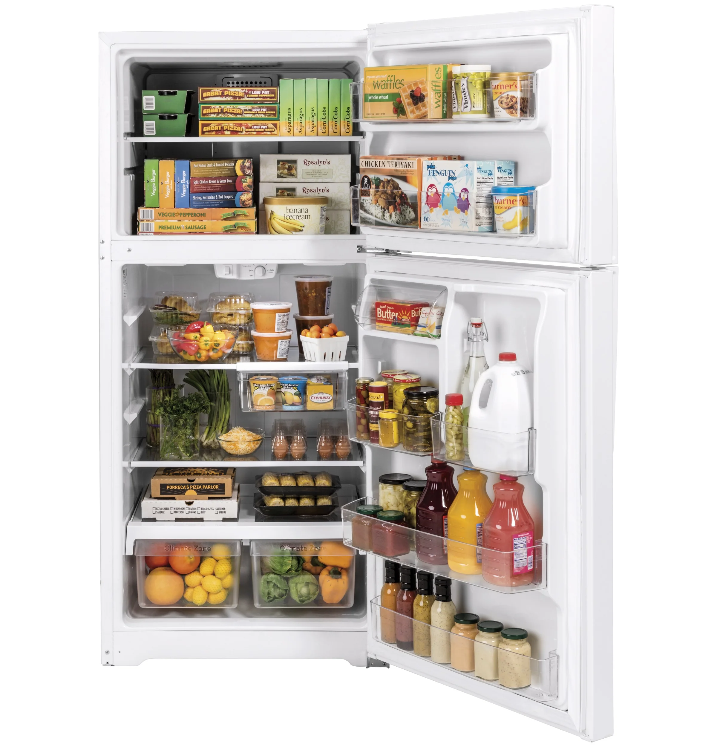 GE® 21.9 Cu. Ft. Garage Ready Top-Freezer Refrigerator GTS22KGNRWW - Image 3