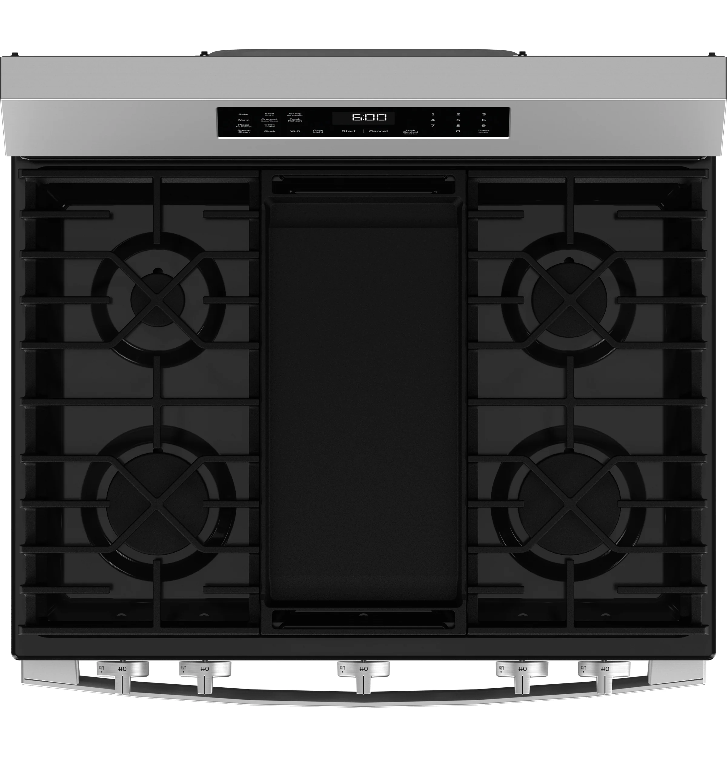 GE® 30" Free-Standing Gas Convection Range with No Preheat Air Fry and EasyWash™ Oven Tray GGF600AVSS - Image 3