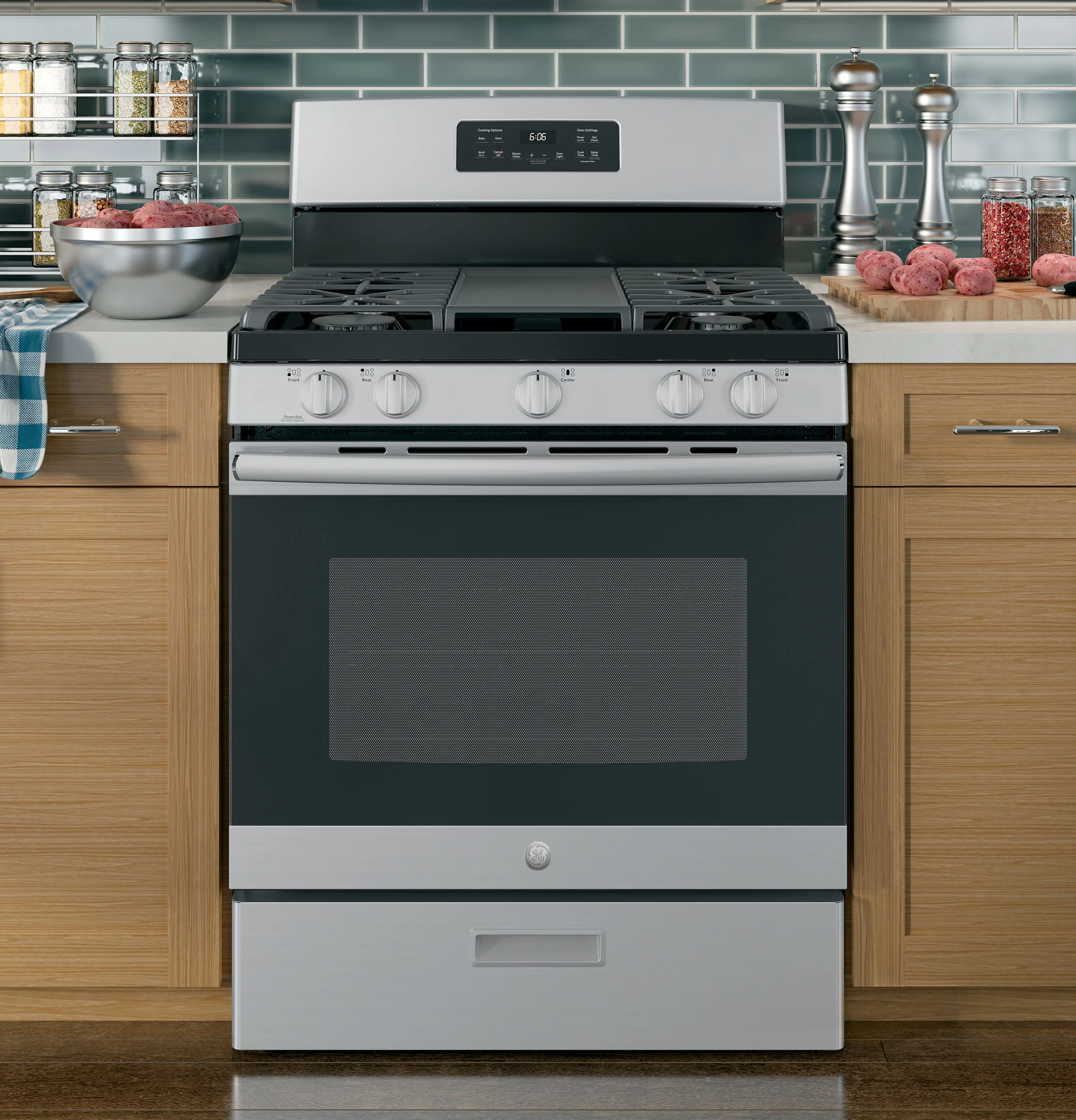 GE® 30" Free-Standing Gas Range JGBS66REKSS - Image 10
