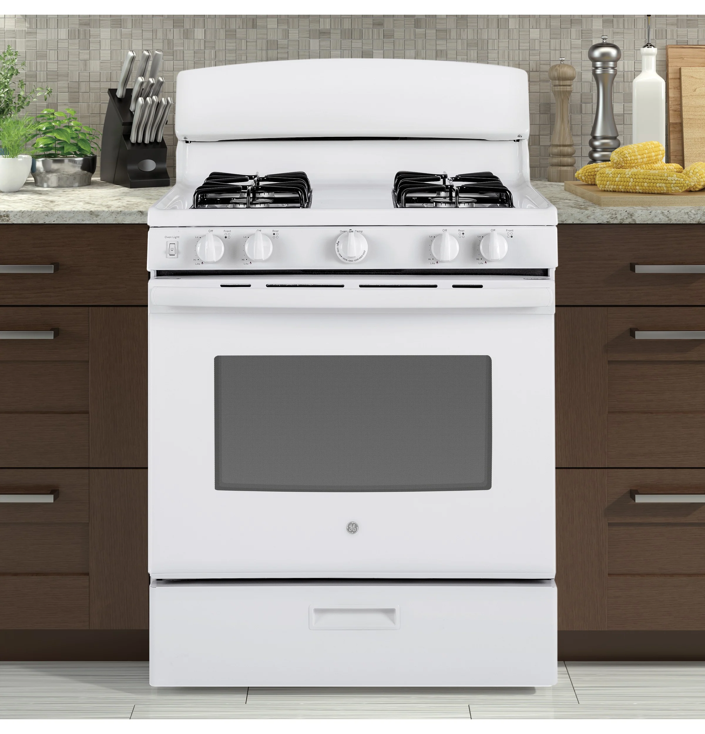 GE® 30" Free-Standing Gas Range JGBS30DEKWW - Image 6