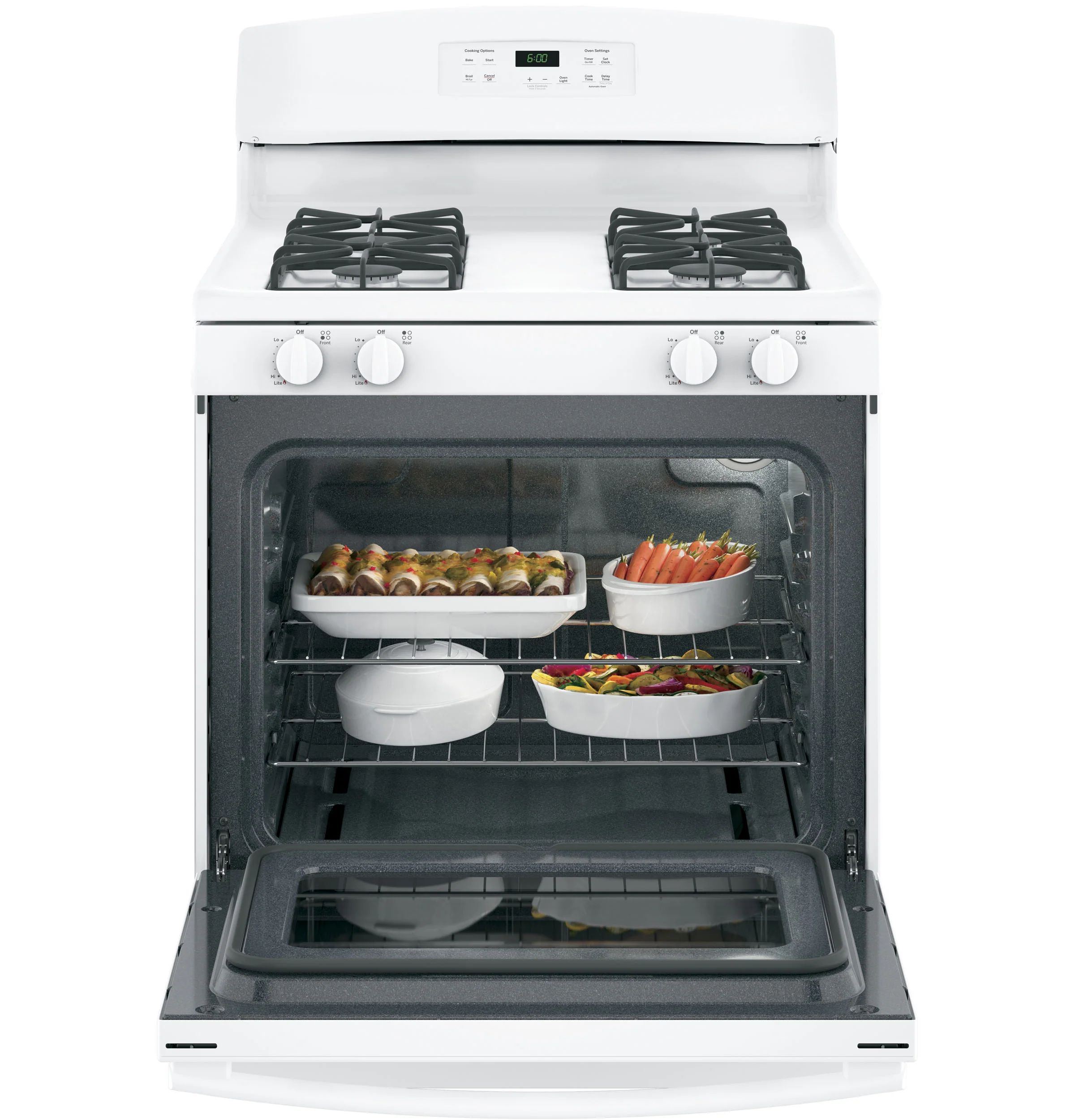 GE® 30" Free-Standing Gas Range JGBS60DEKWW - Image 6