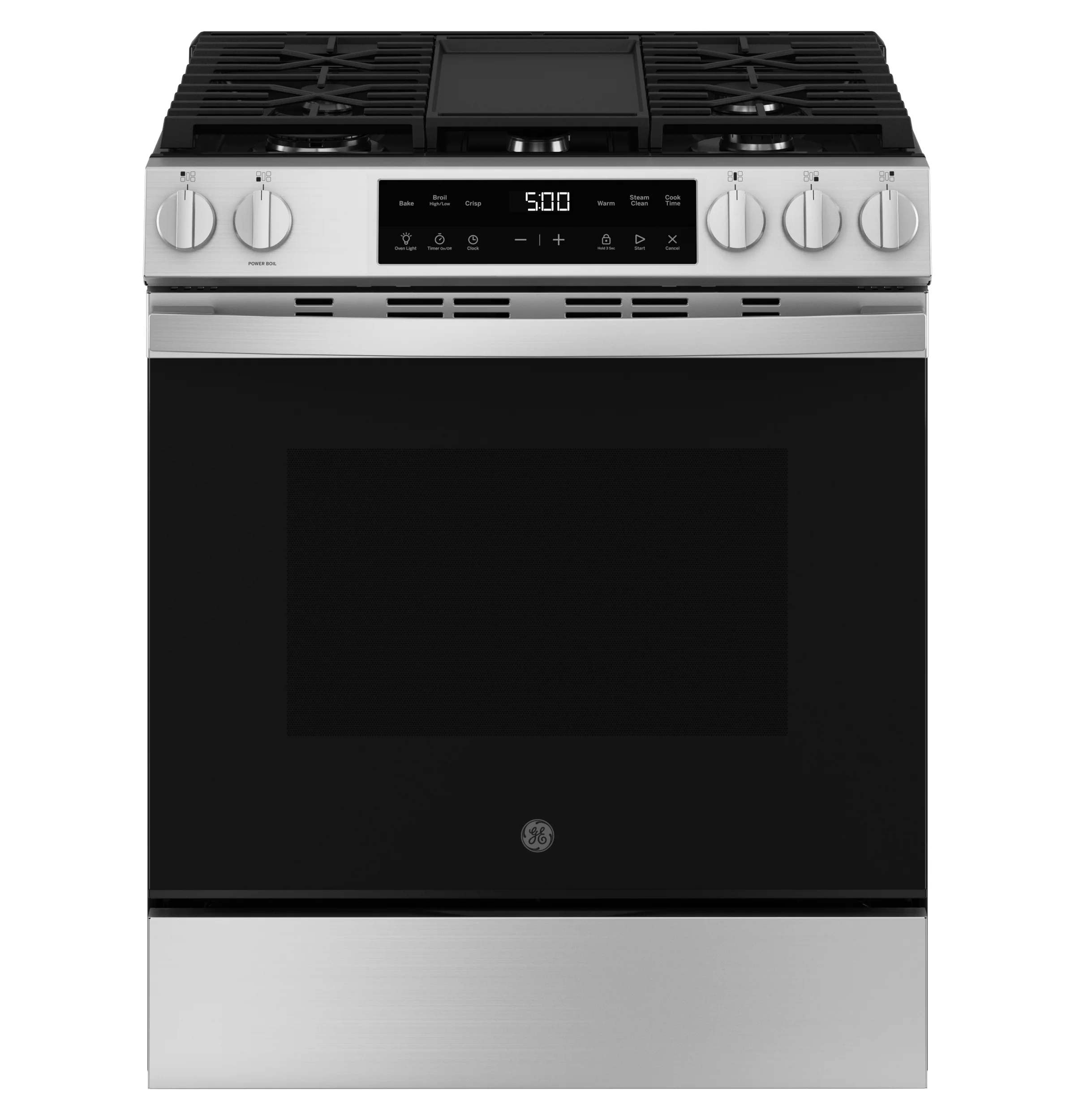 GE® 30" Slide-In Front Control Gas Range with Crisp Mode GGS500SVSS - Image 5