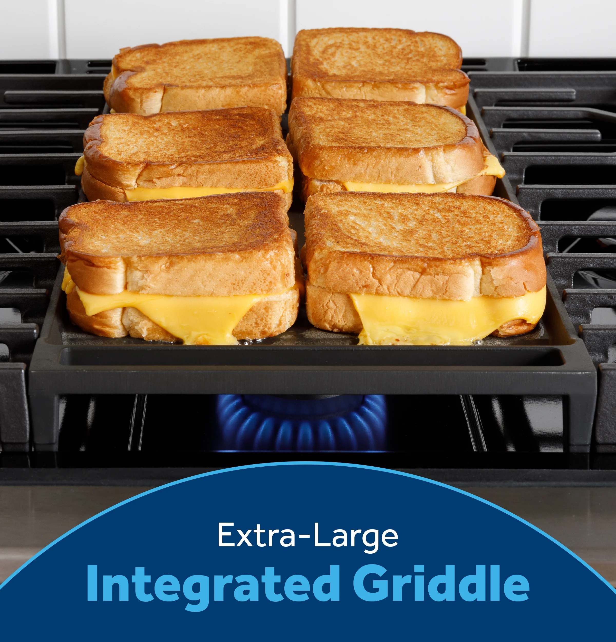 GE® 30" Slide-In Front Control Gas Range with Crisp Mode GGS500SVSS - Image 6