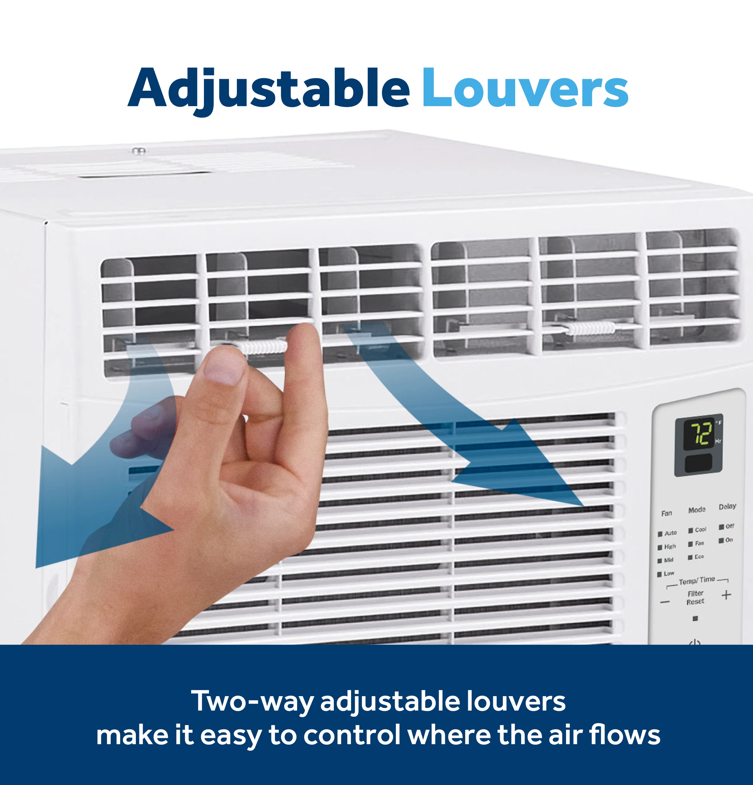 GE® 6,000 BTU Electronic Window Air Conditioner for Small Rooms up to 250 sq ft. AWCS06BWF - Image 5