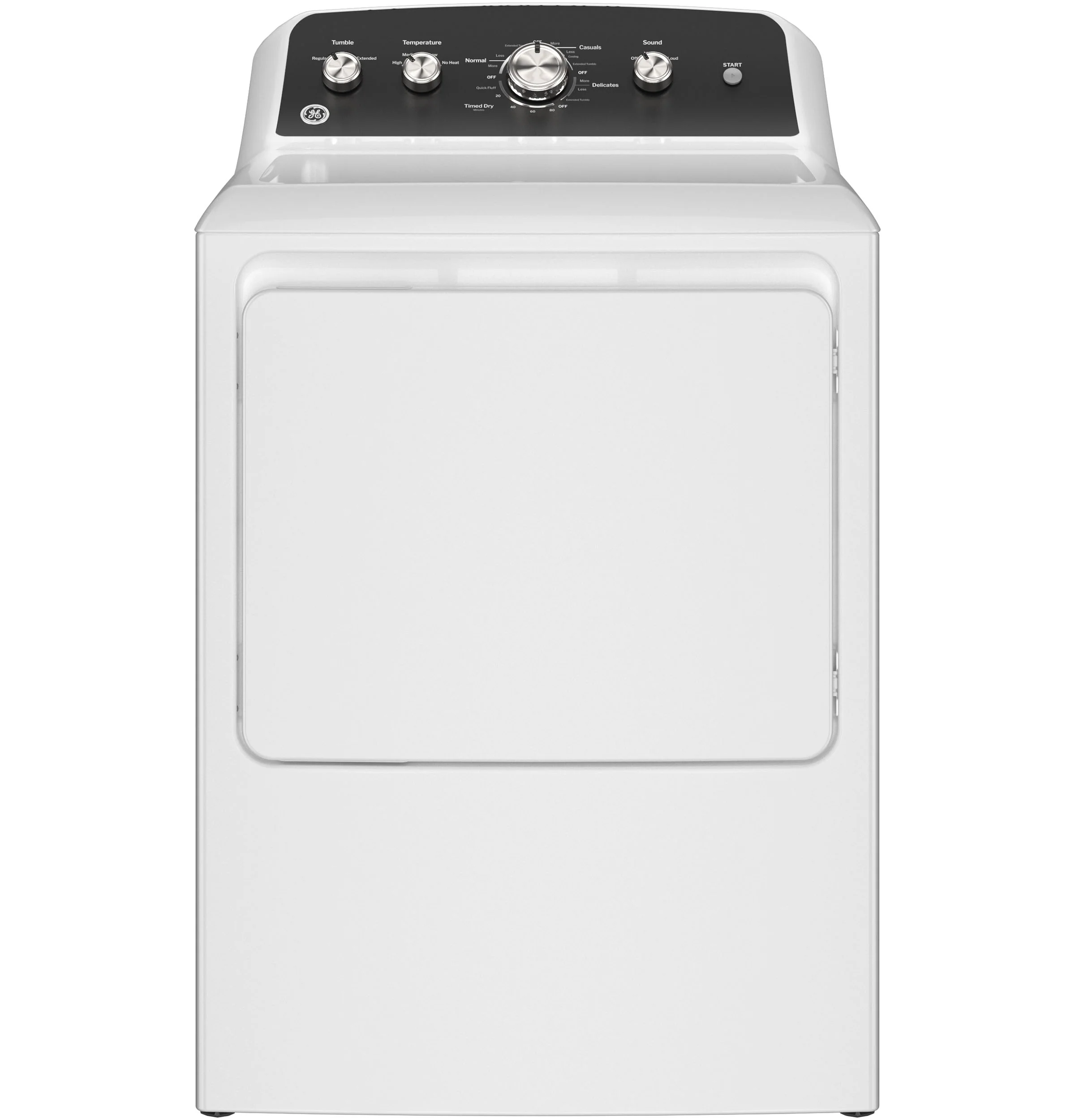 GE® 7.2 cu. ft. Capacity Electric Dryer with Up To 120 ft. Venting and Extended Tumble GTD48EASWWB - Image 2