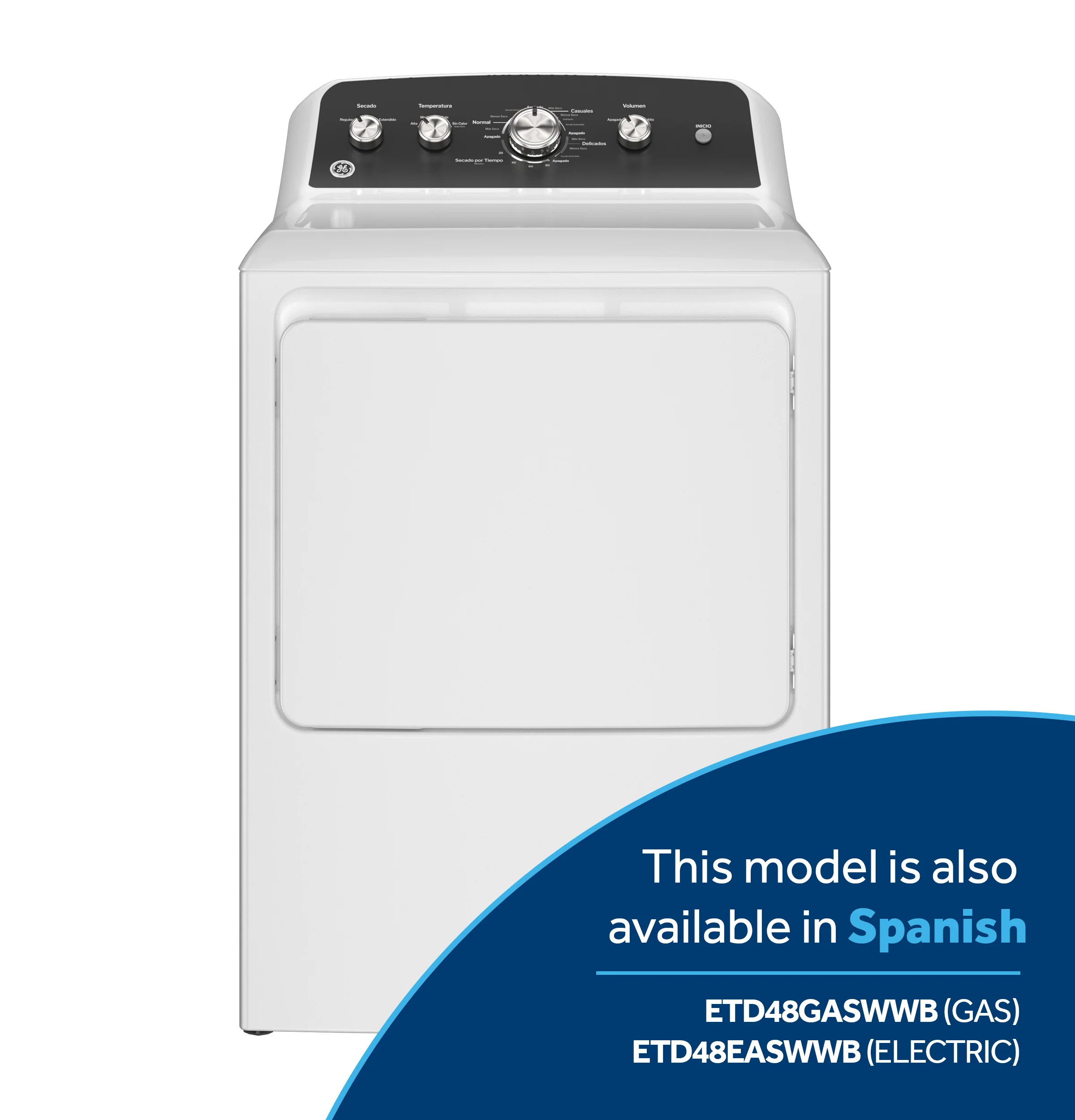 GE® 7.2 cu. ft. Capacity Electric Dryer with Up To 120 ft. Venting and Extended Tumble GTD48EASWWB - Image 7