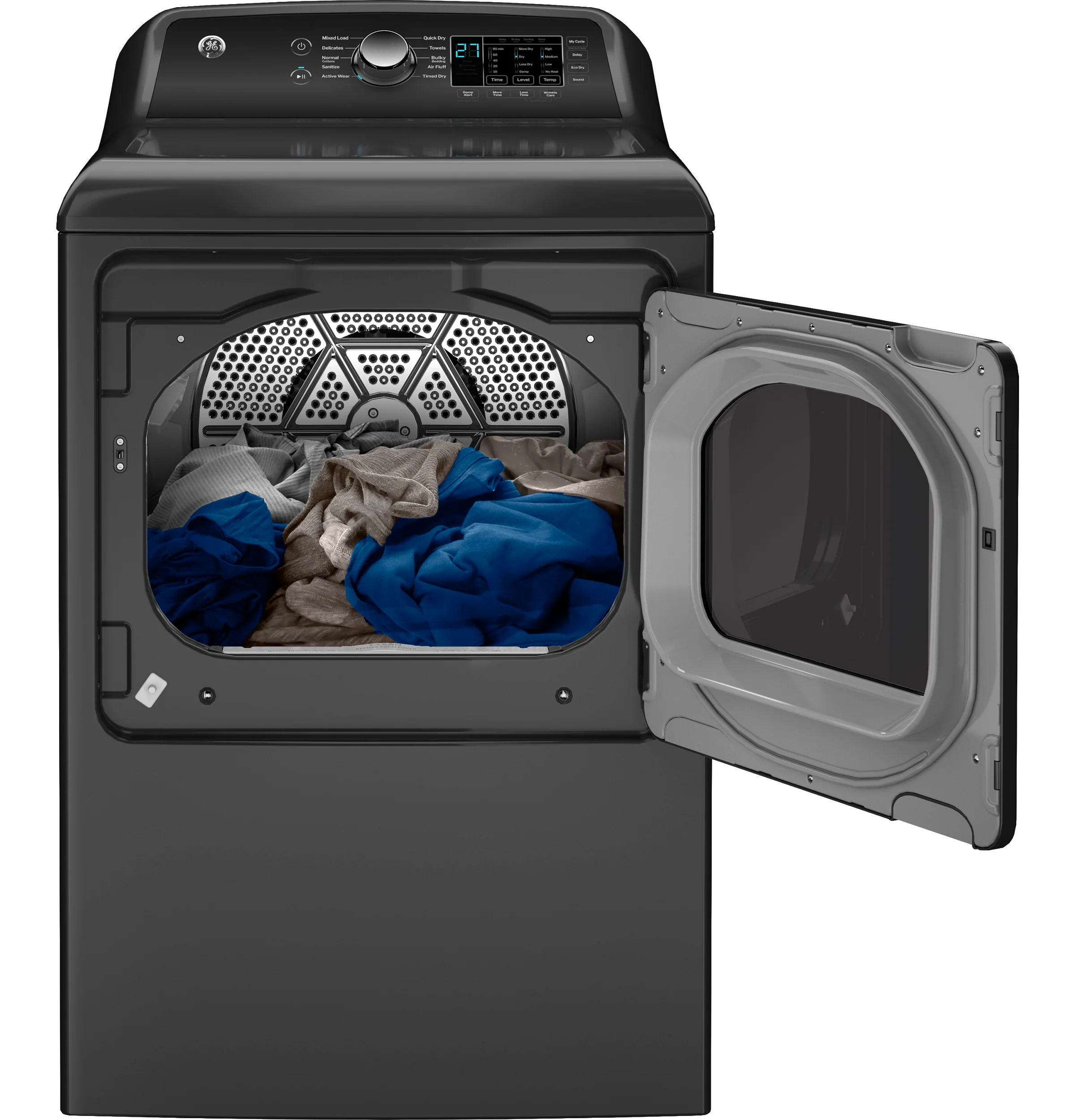 GE® 7.4 cu. ft. Capacity Electric Dryer with Up To 120 ft. Venting and Sensor Dry GTD58EBPVDG - Image 4