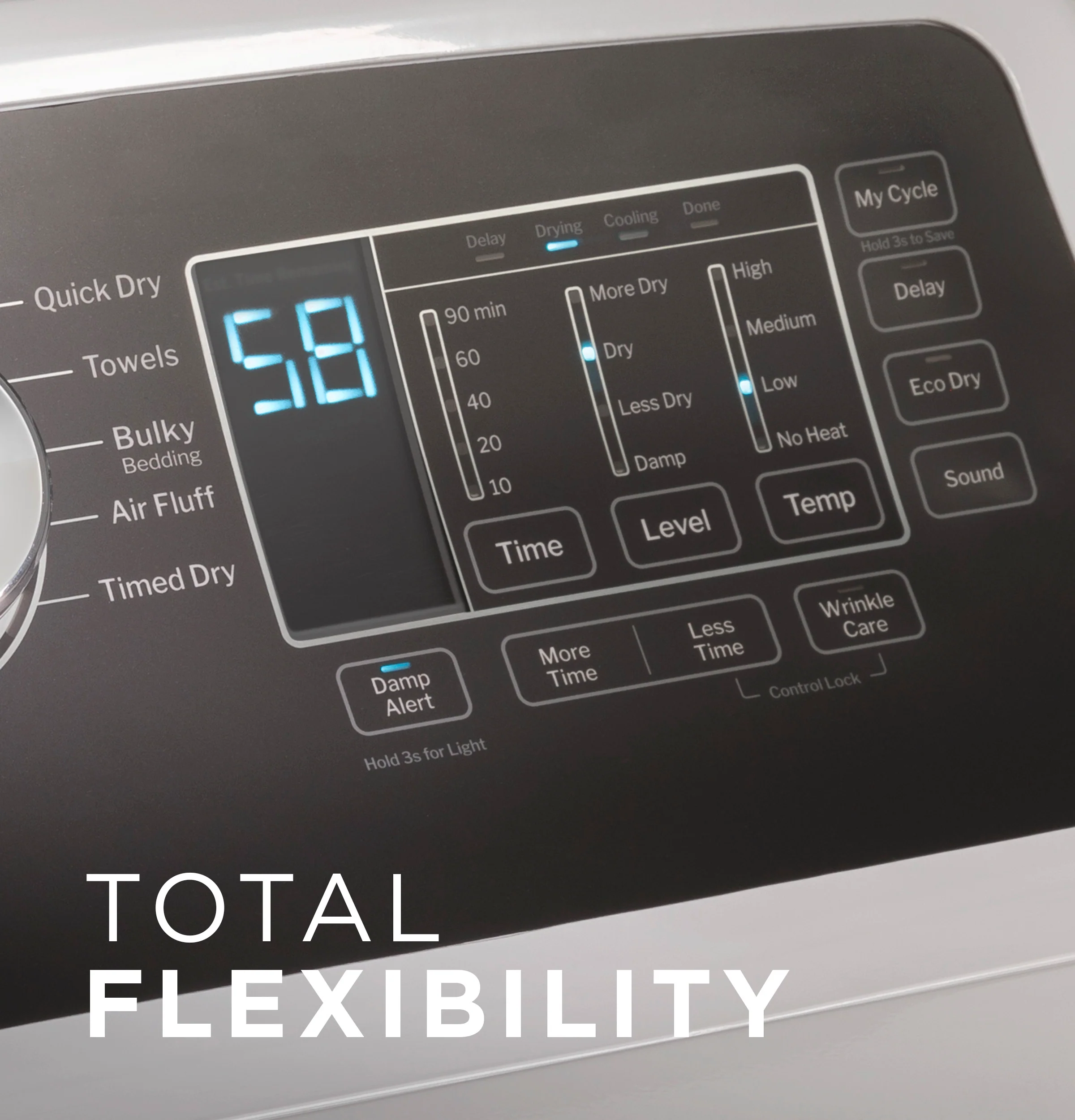 GE® 7.4 cu. ft. Capacity Electric Dryer with Up To 120 ft. Venting and Sensor Dry GTD58EBPVDG - Image 8