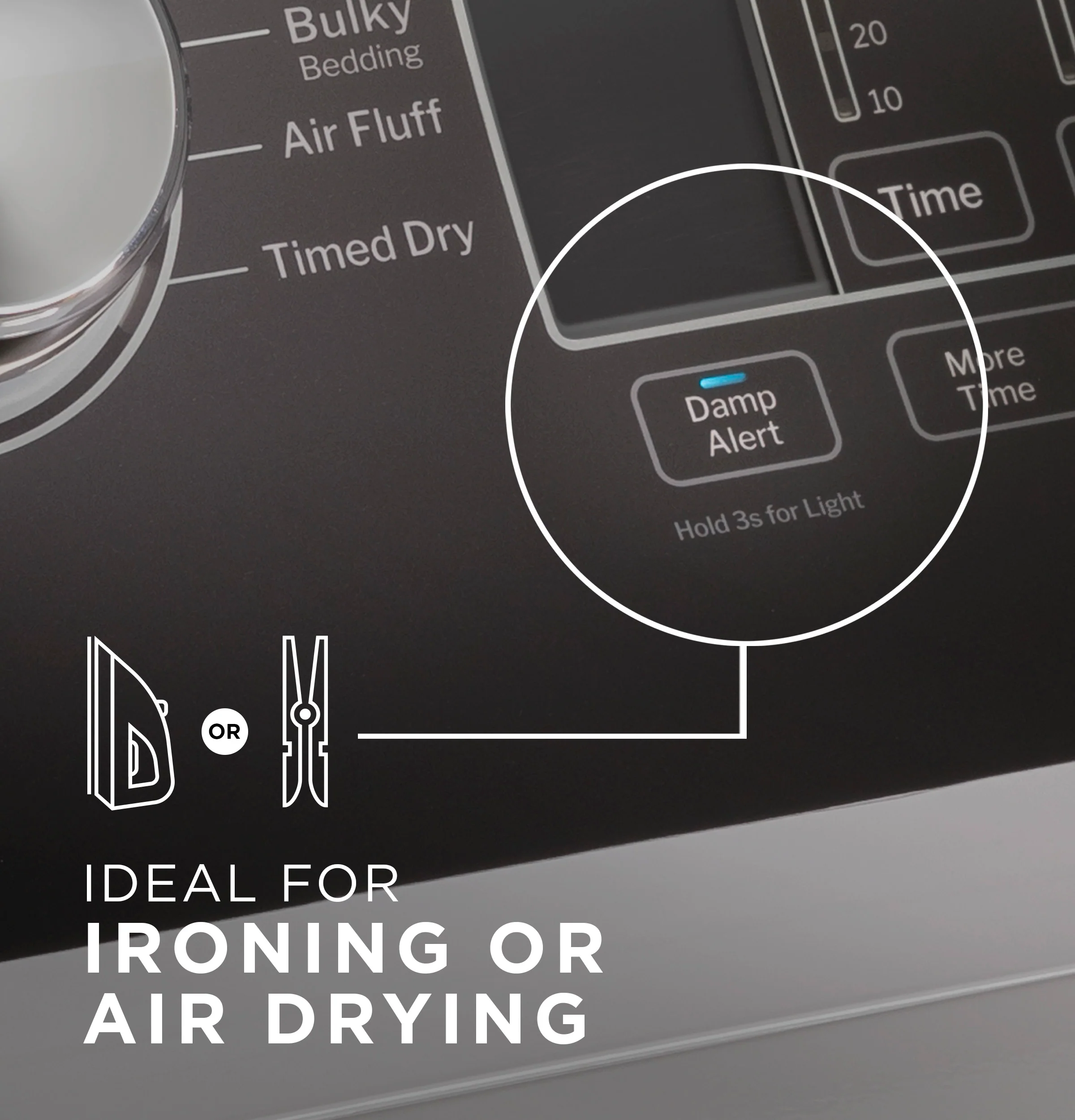 GE® 7.4 cu. ft. Capacity Electric Dryer with Up To 120 ft. Venting and Sensor Dry GTD58EBPVDG - Image 9