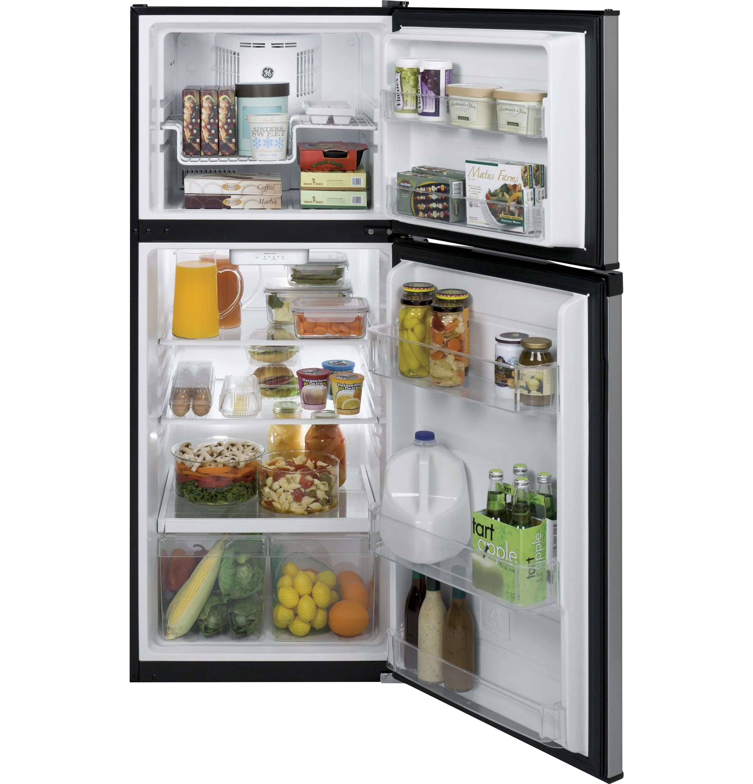 GE® ENERGY STAR® 11.6 cu. ft. Top-Freezer Refrigerator GPE12FSKSB - Image 4