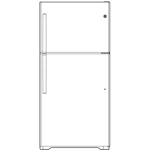 GE® ENERGY STAR® 16.6 Cu. Ft. Top-Freezer Refrigerator GTE17DTNRWW - Image 5