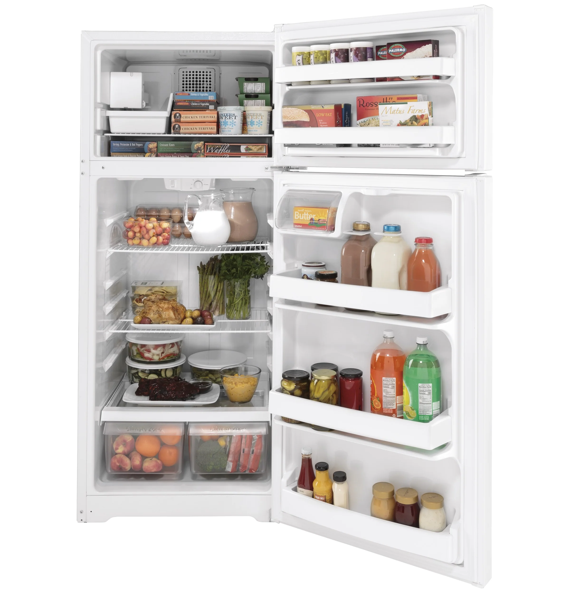 GE® ENERGY STAR® 17.5 Cu. Ft. Top-Freezer Refrigerator GIE18DTNRWW - Image 9