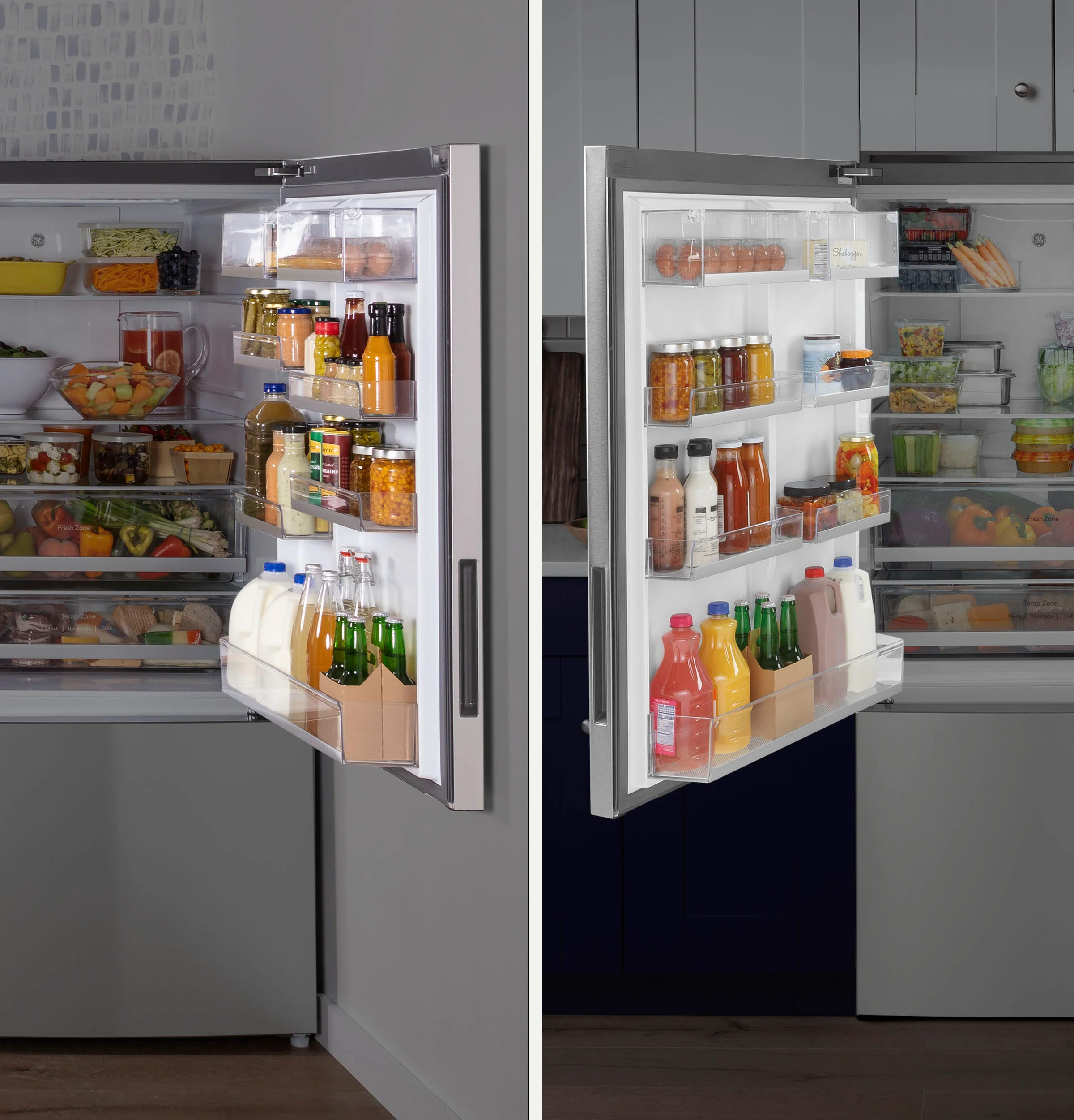 GE® ENERGY STAR® 17.7 Cu. Ft. Counter-Depth Bottom-Freezer Refrigerator GBE17HYRFS - Image 13