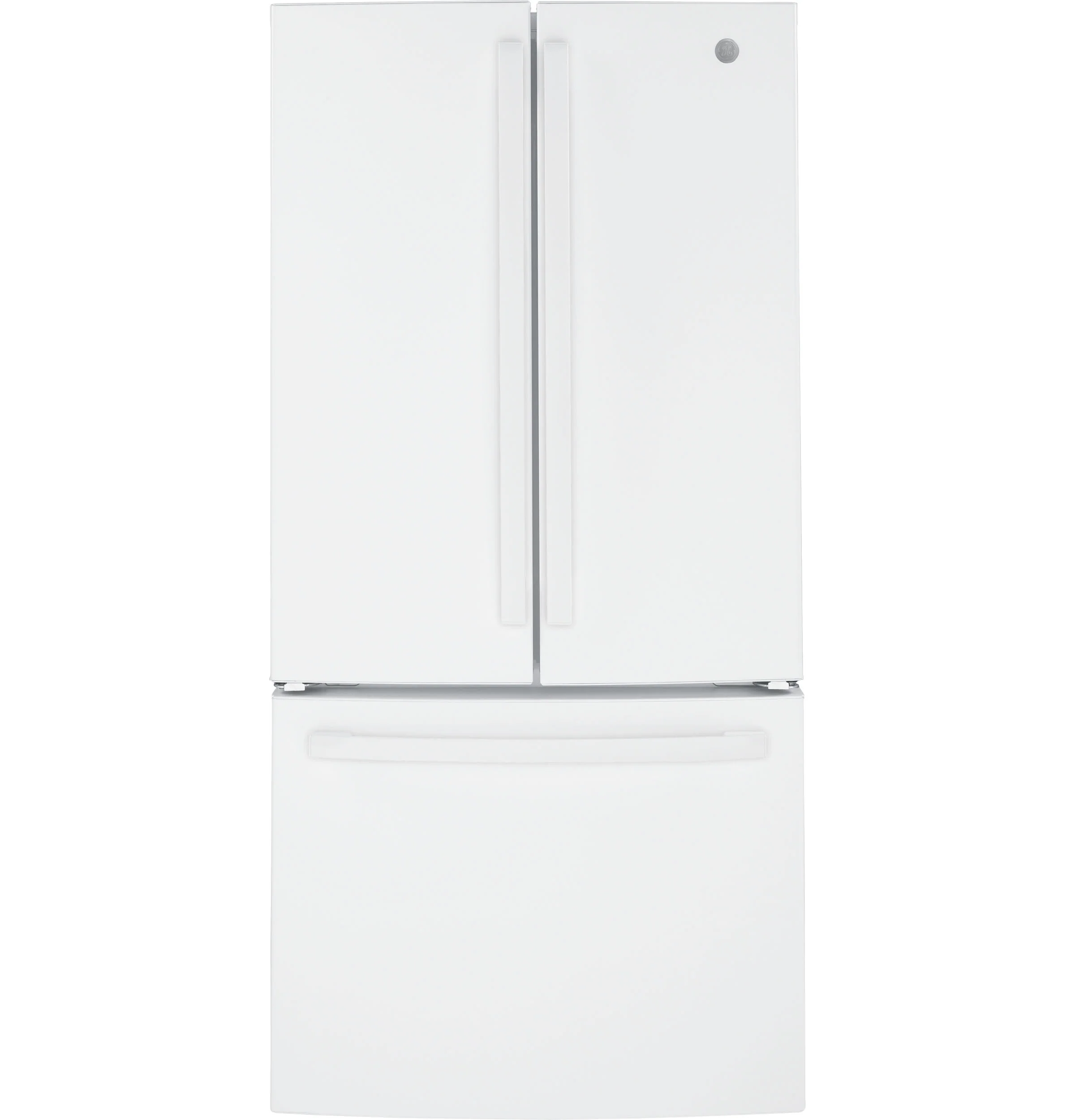 GE® ENERGY STAR® 18.6 Cu. Ft. Counter-Depth French-Door Refrigerator GWE19JGLWW