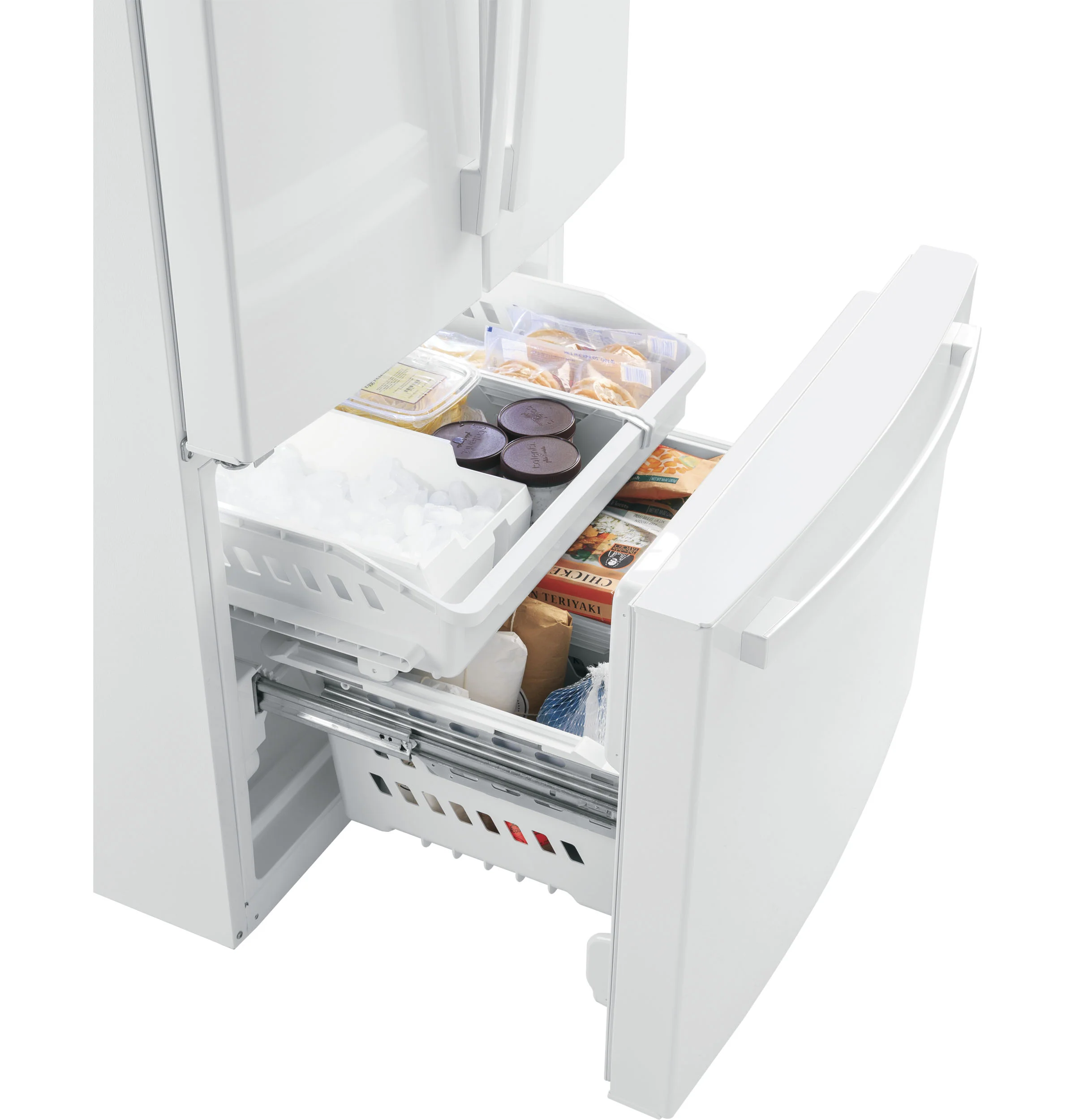 GE® ENERGY STAR® 18.6 Cu. Ft. Counter-Depth French-Door Refrigerator GWE19JGLWW - Image 10