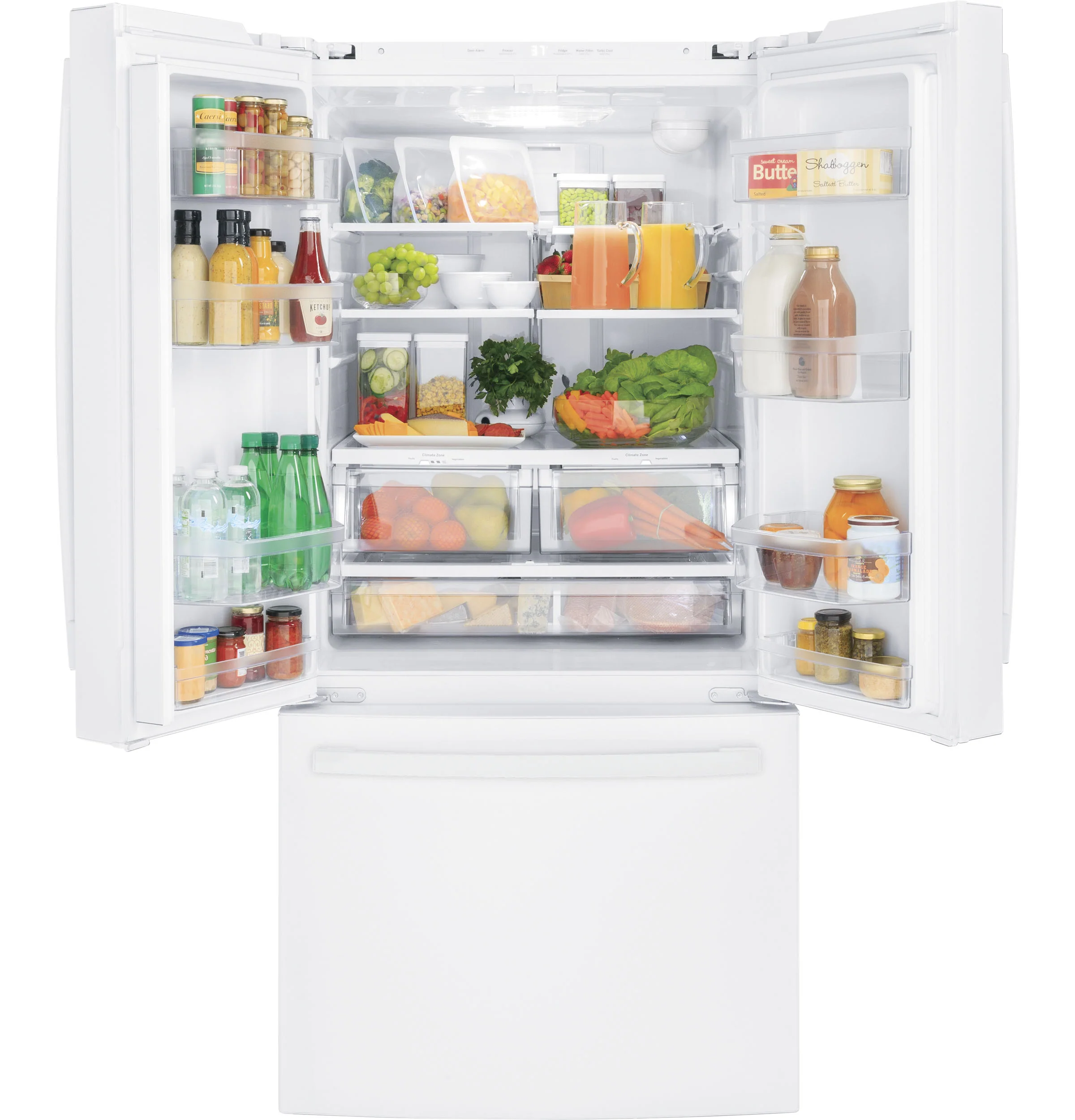GE® ENERGY STAR® 18.6 Cu. Ft. Counter-Depth French-Door Refrigerator GWE19JGLWW - Image 5